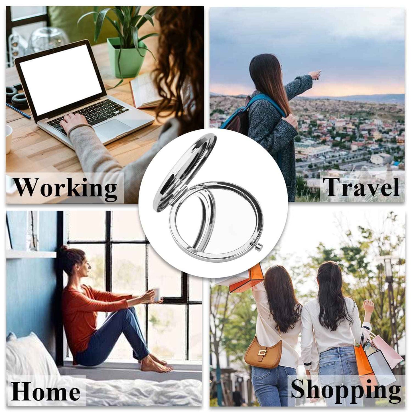 PLITI Daughter in Law Compact Mirror from Mother in Law Father in Law to My Daughter in Law Wedding Pocket Mirror (Daughter in Law CM)