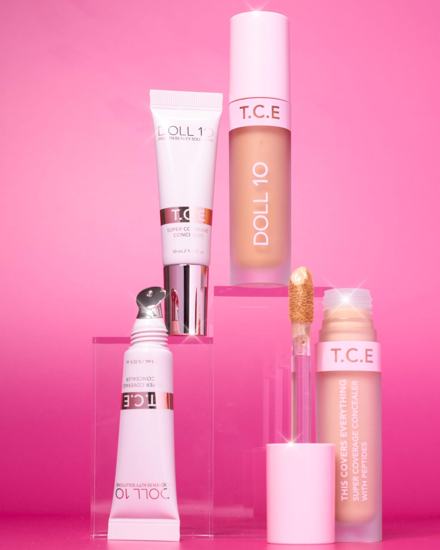 T.C.E This Covers Everything Super Coverage Concealer With Peptides (Light, 0.33 oz)