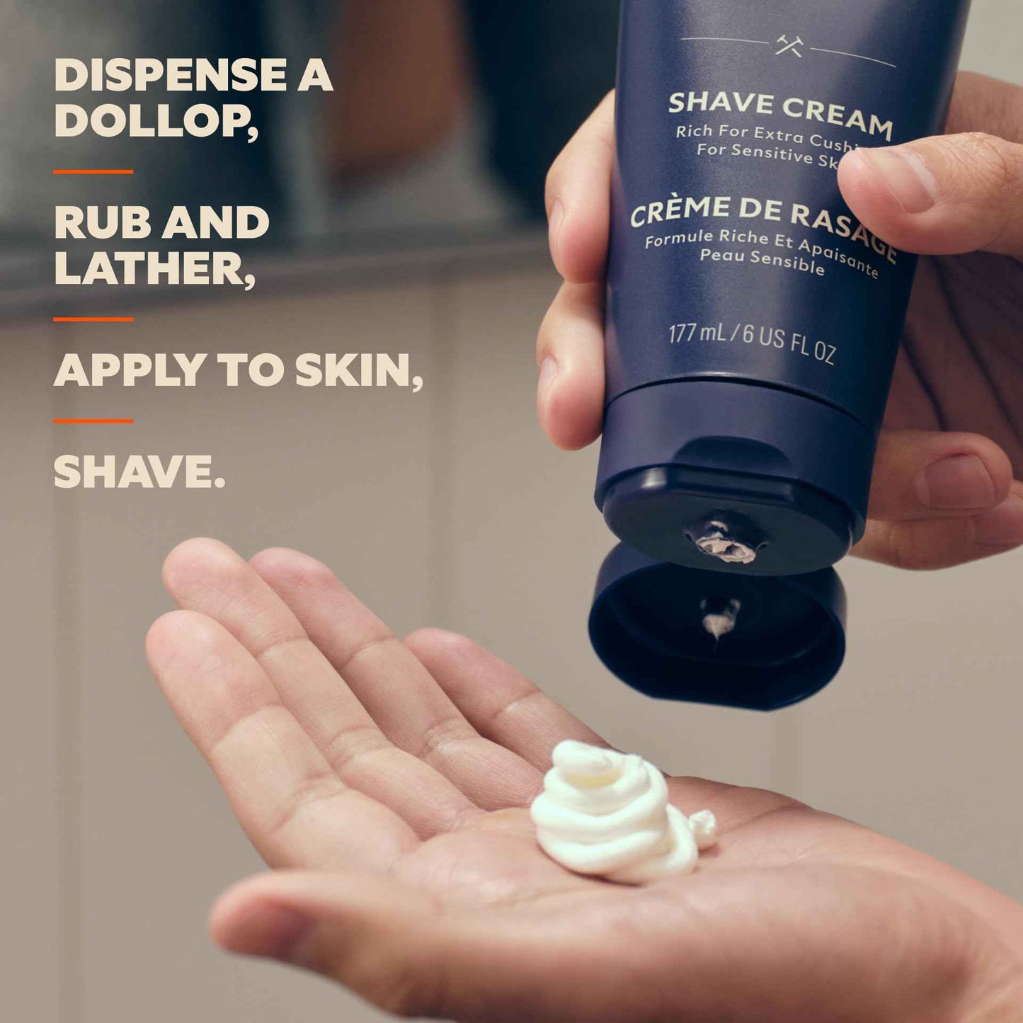 Dollar Shave Club Shave Cream 2-Pack and Shave Butter 2-Pack for Sensitive Skin, Designed for Smooth Glide to Help Fight Razor Bumps