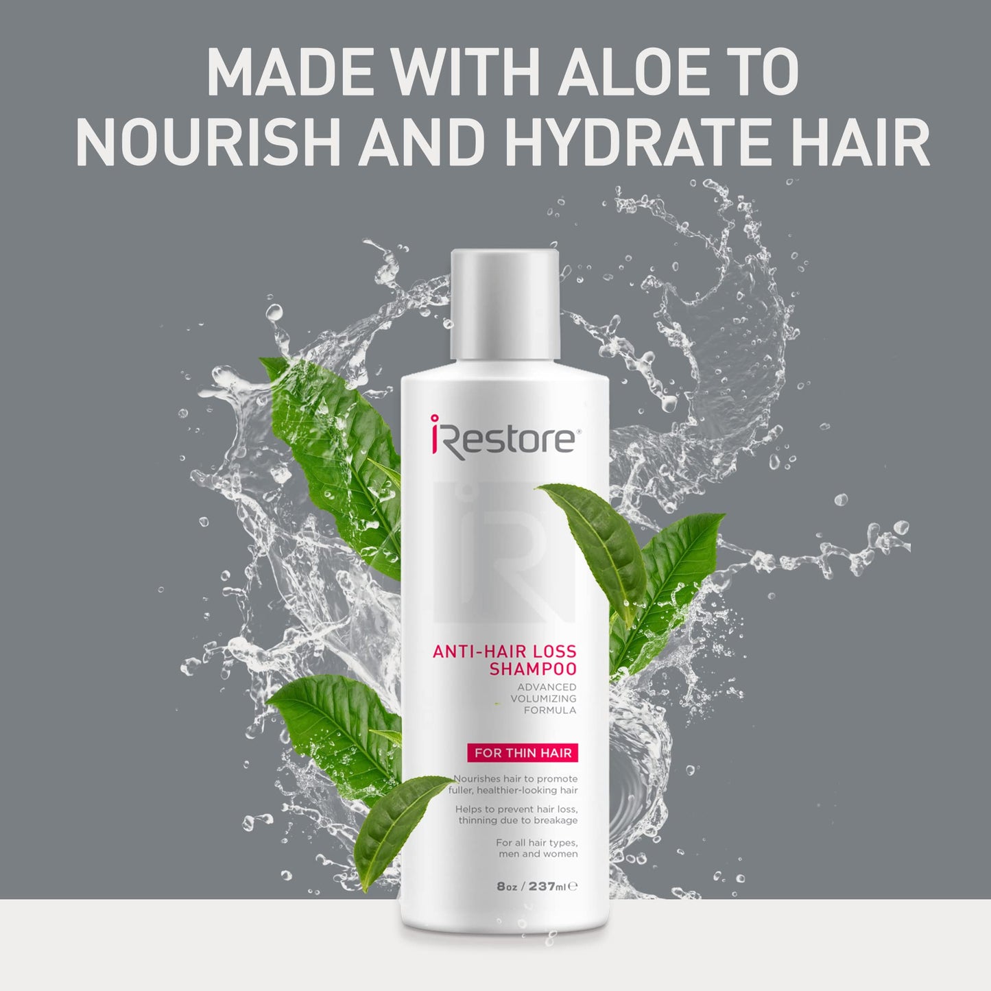 iRestore Biotin Shampoo for Hair Growth - Thinning Hair Shampoo for Men & Women, Hair Thinning Shampoo for Thinning Hair and Hair Loss, Thickening Shampoo & Volumizing Shampoo