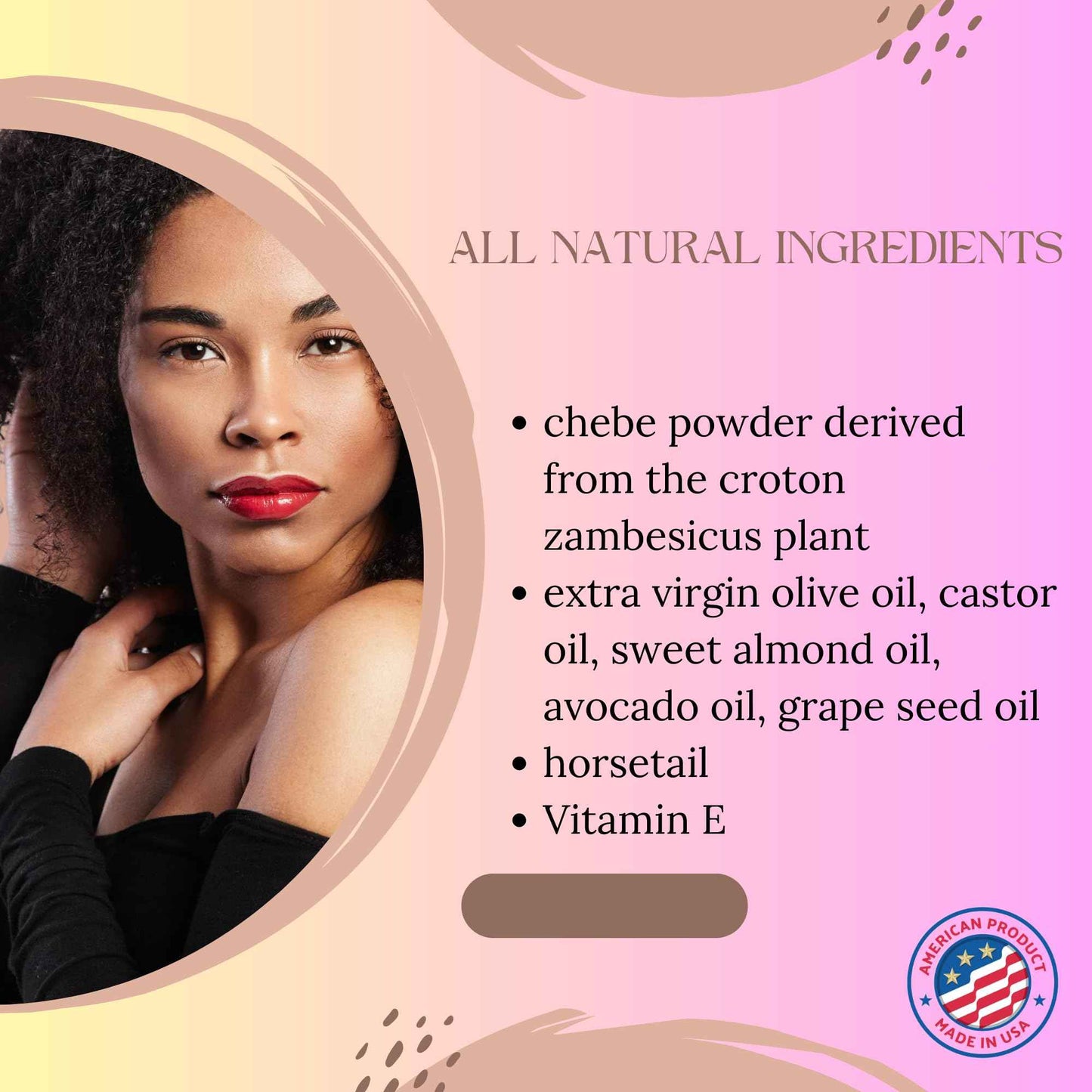 Chebe Oil and Leave In Conditioner Bundle for Hair Growth