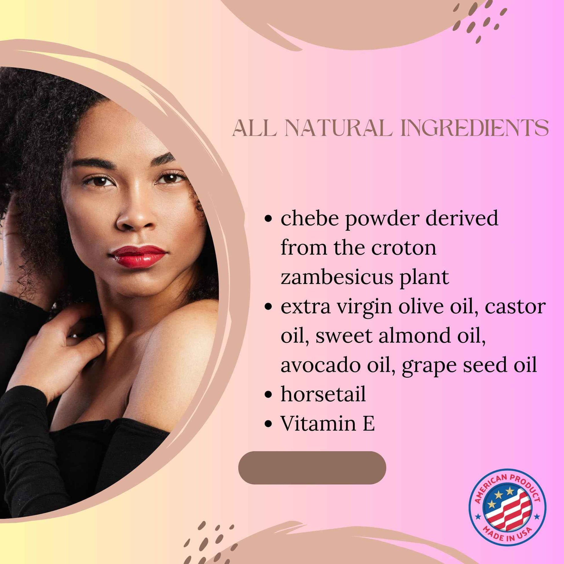 Chebe Oil and Leave In Conditioner Bundle for Hair Growth