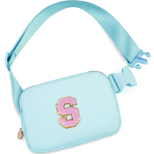 Uygafly Birthday Gifts for 6 7 8 9 10 11 12 13 Year Old Girls,Belt Bag for Women Girls Fanny Pack Crossbody Bags for Kids,Fashion Waist Packs Cute Teen Trendy Stuff Travel Essentials | Blue,S