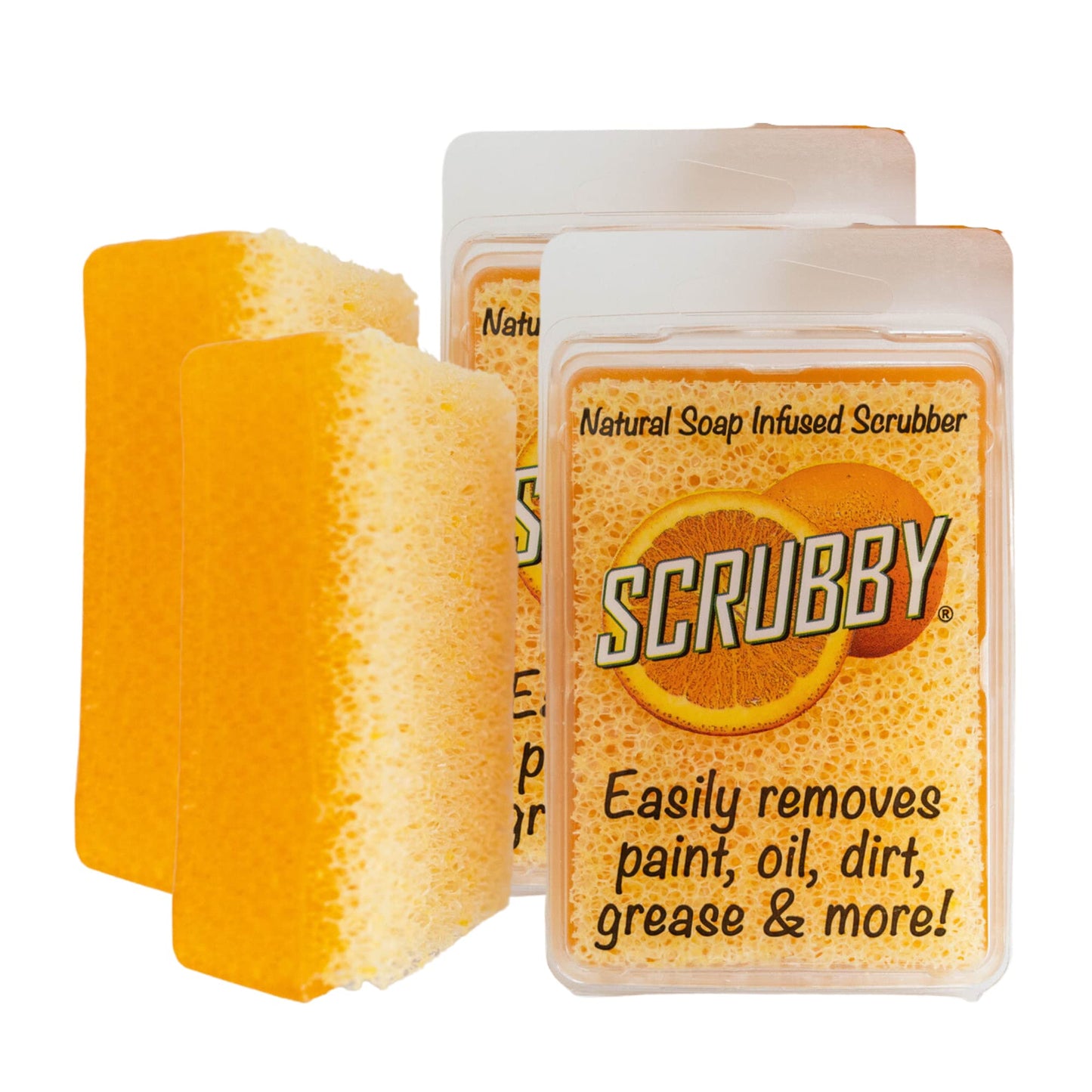 SCRUBBY SOAP LLC Scrubby Soap Citrus Cleaner 2 Bar Pack, Orange