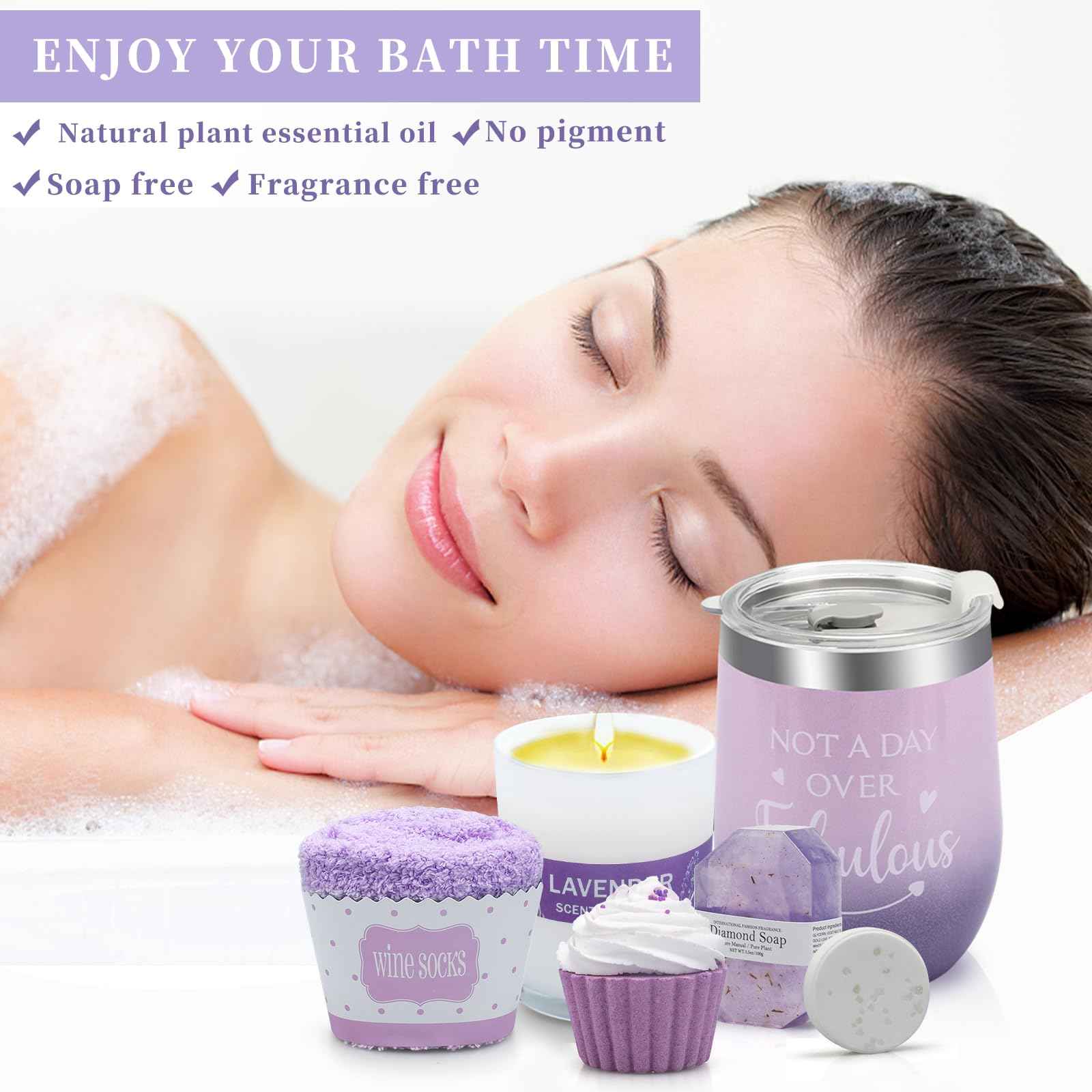 RTDERE Birthday Gifts for Women Mom, Unique Mothers Day Gifts for Best Mom from Daughter Son, Get Well Soon Gifts, Personal Care Gifts Basket for Women Girl Sister 10pcs