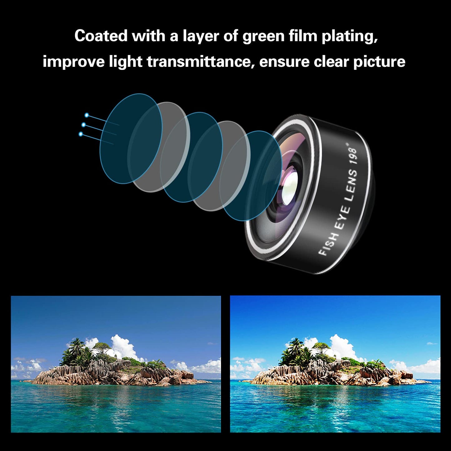 Mocalaca Phone Camera Lens (11 Lenses) Phone Lens Kit, Clip on Fisheye/Macro/Wide Angle Lens Attachment with Travel Case for iPhone 14 13 12 11 Xs X Pro Max Samsung Android Smartphone