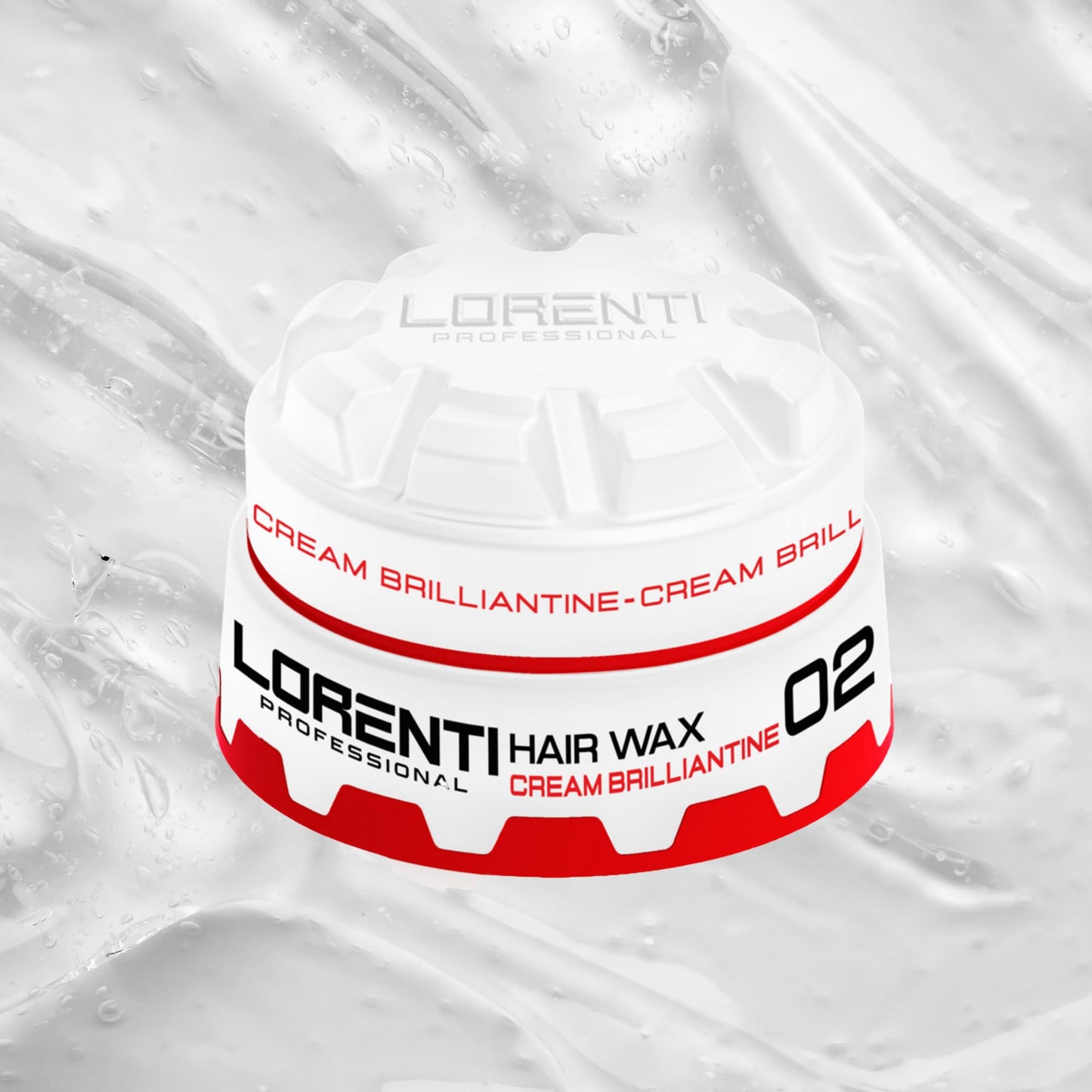 LORENTI TOKYO & SEOUL Hair Styling Wax | Oil Free Styling Cream for Curly and Frizz Hair | Volume and Shaped Hair Pomade 2.7 Oz (Cream Brilliantine 02)