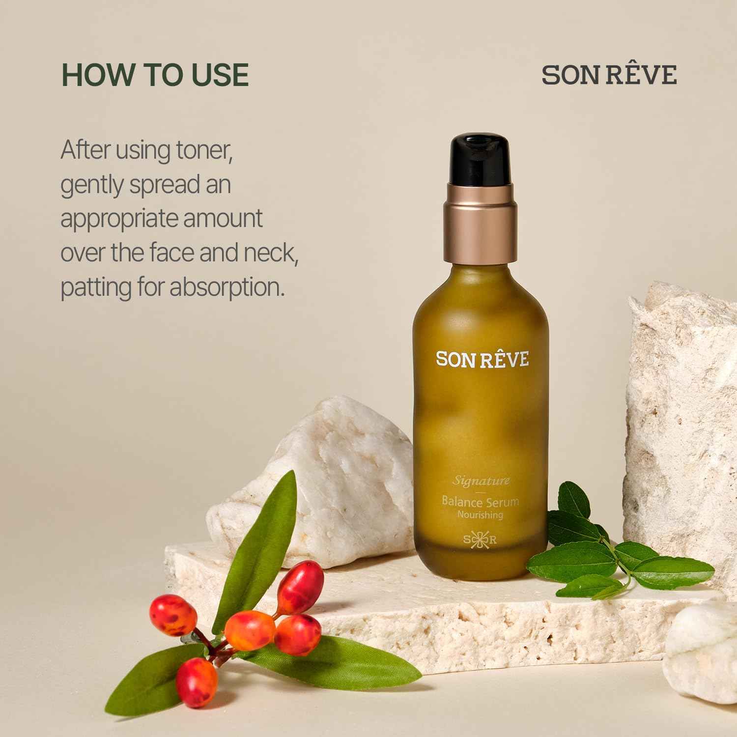 SONREVE Signature Balance Serum – Hydrating Vitamin C & Niacinamide 2% Facial Treatment, Korean Skincare 1.69 fl oz