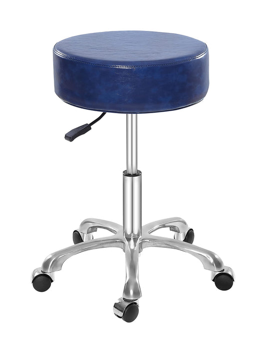 Lilfurni Thick Padding Swivel Rolling Stool,Adjustable Hydraulic Chair with Wheels for Medical Spa,Massage Salon,Home,Office,Clinic,Esthetician Artist Studio,Tattoo,Kitchen(Blue)