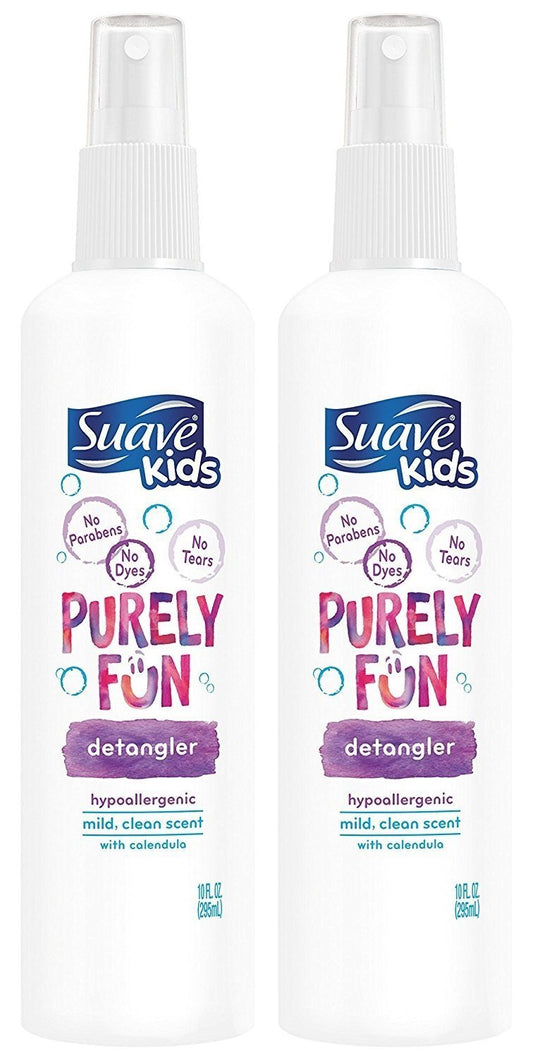 Suave Kids Detangler, Purely Fun, 10 Ounce (Pack of 2)