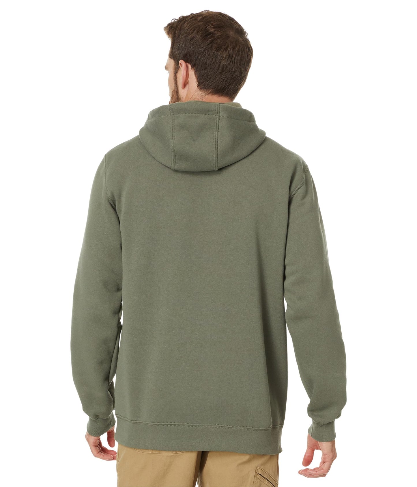 Carhartt Men's Loose Fit Midweight Logo Sleeve Graphic Sweatshirt, Dusty Olive