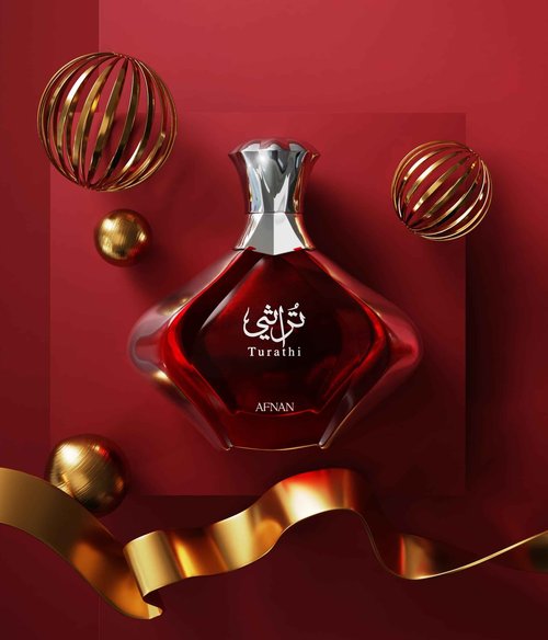 Afnan Turathi Red Eau de Parfum for Women, 3.0 Fl. Oz