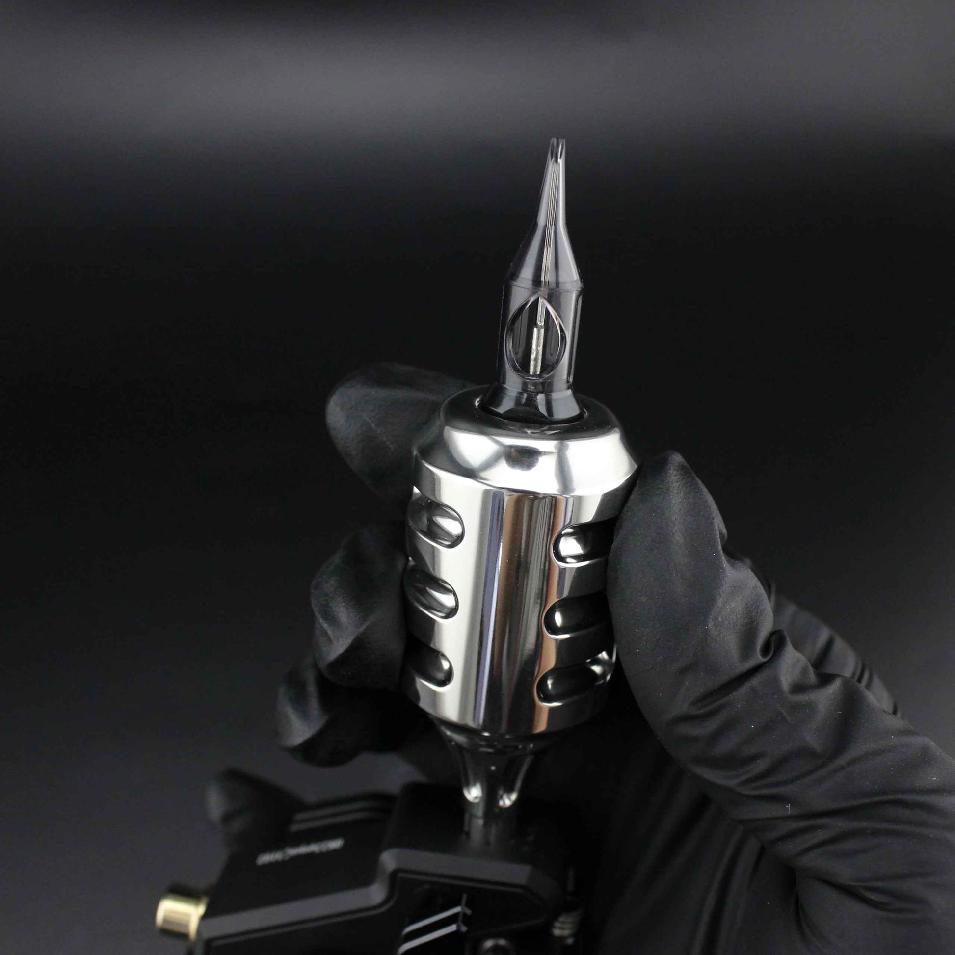 Denergy Tattoo Cartridge Grip 30mm/1.18inch - Heavy 316L Stainless Steel Grip for Rotary＆Coil Machine,Adjustable Click,Autoclavable Cartridge Needle Grip,Pro Tattoo Supplies Accessories (30mm)