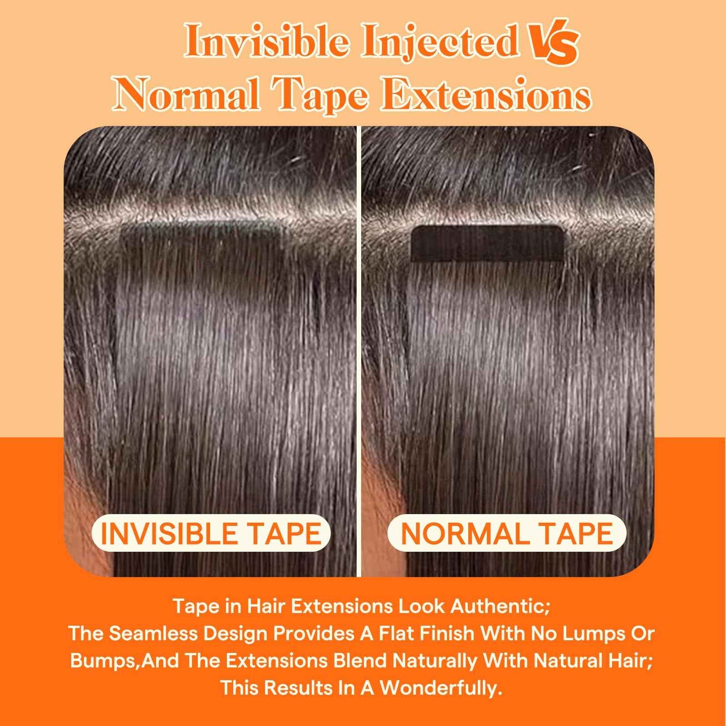 Full Shine Injected Tape in Hair Extensions 14Inch Seamless Injection Tape In Human Hair Extensions Color Blonde and Brown Balayage 20Gram 10Pcs Intact Invisible Machine Remy Human Hair for Women