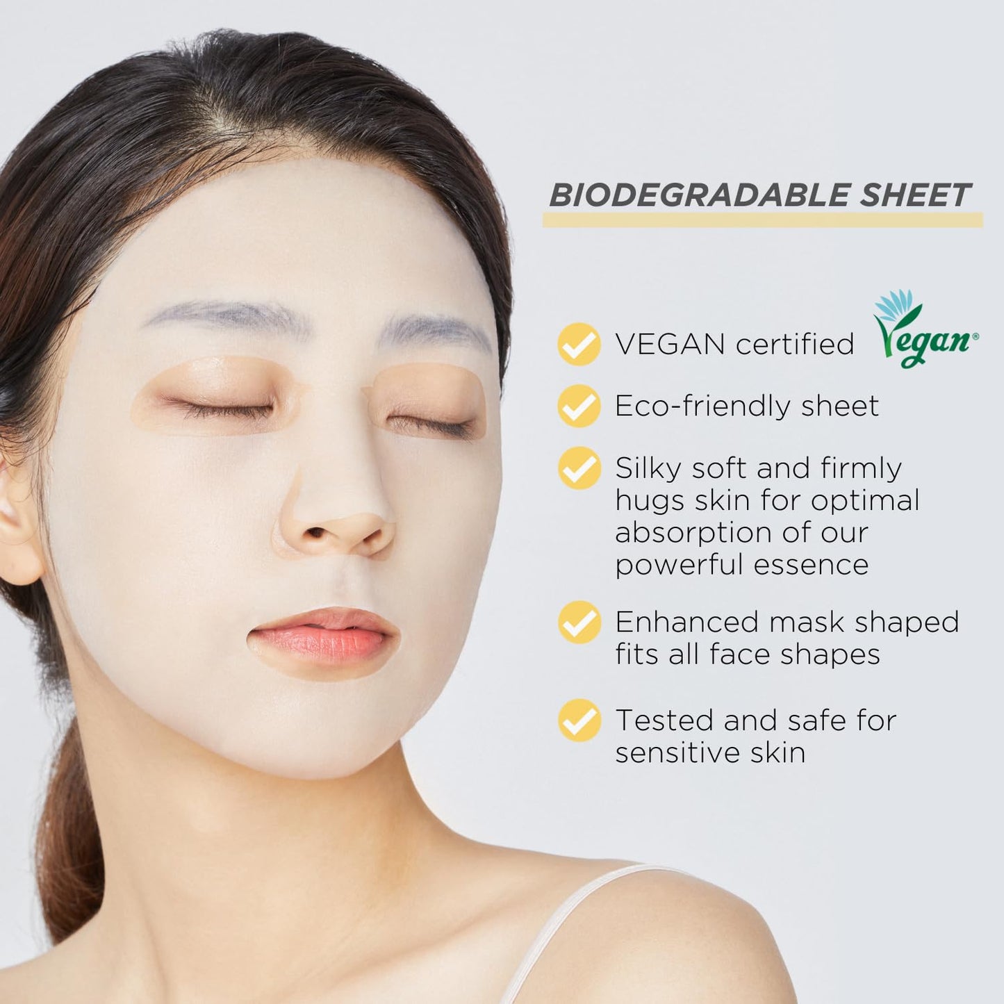 MEDIHEAL Best Korean Sheet Mask - Vita Essential Face Mask 10 Sheets Vitamin Mask For All skin types Smoothing Tightening Toning up Brightening