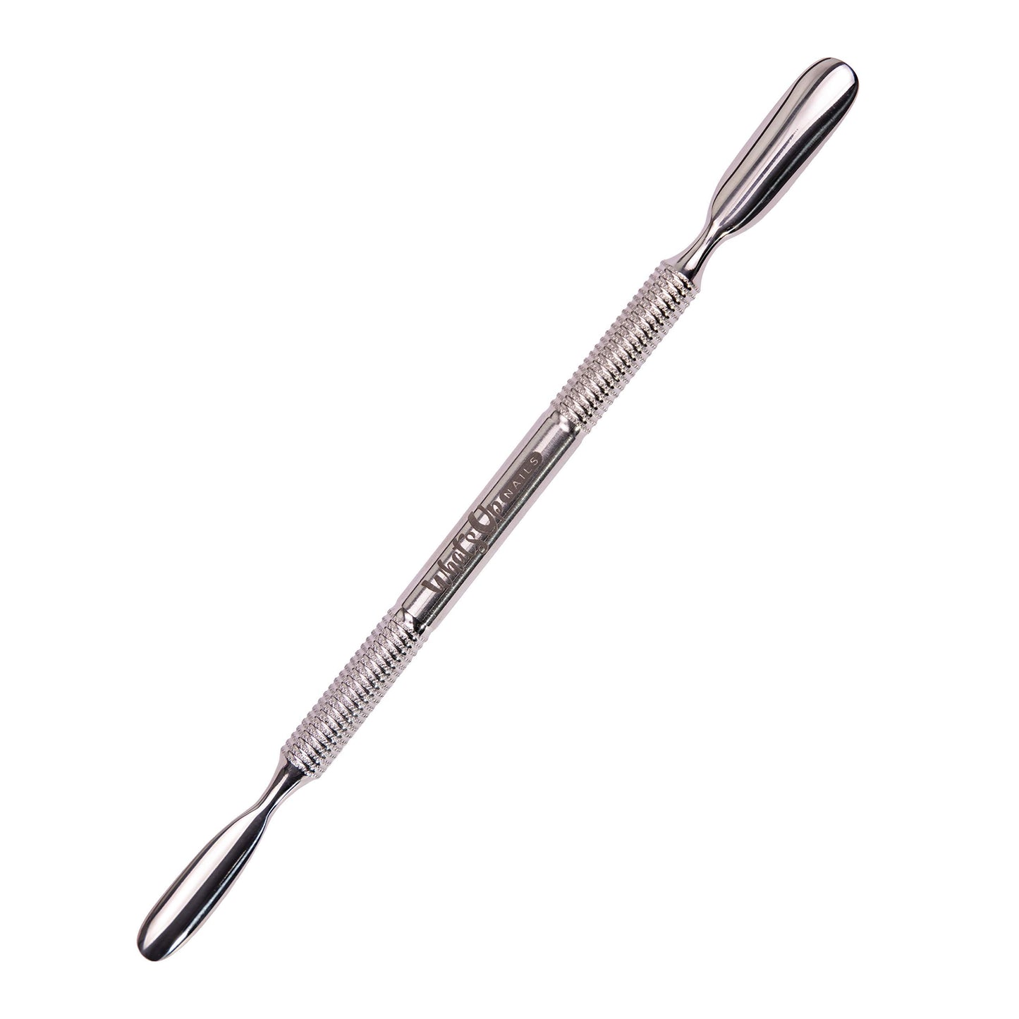 Whats Up Nails - Cuticle Pusher Stainless Steel Professional Salon Quality Nail Care Tool for Manicure Pedicure