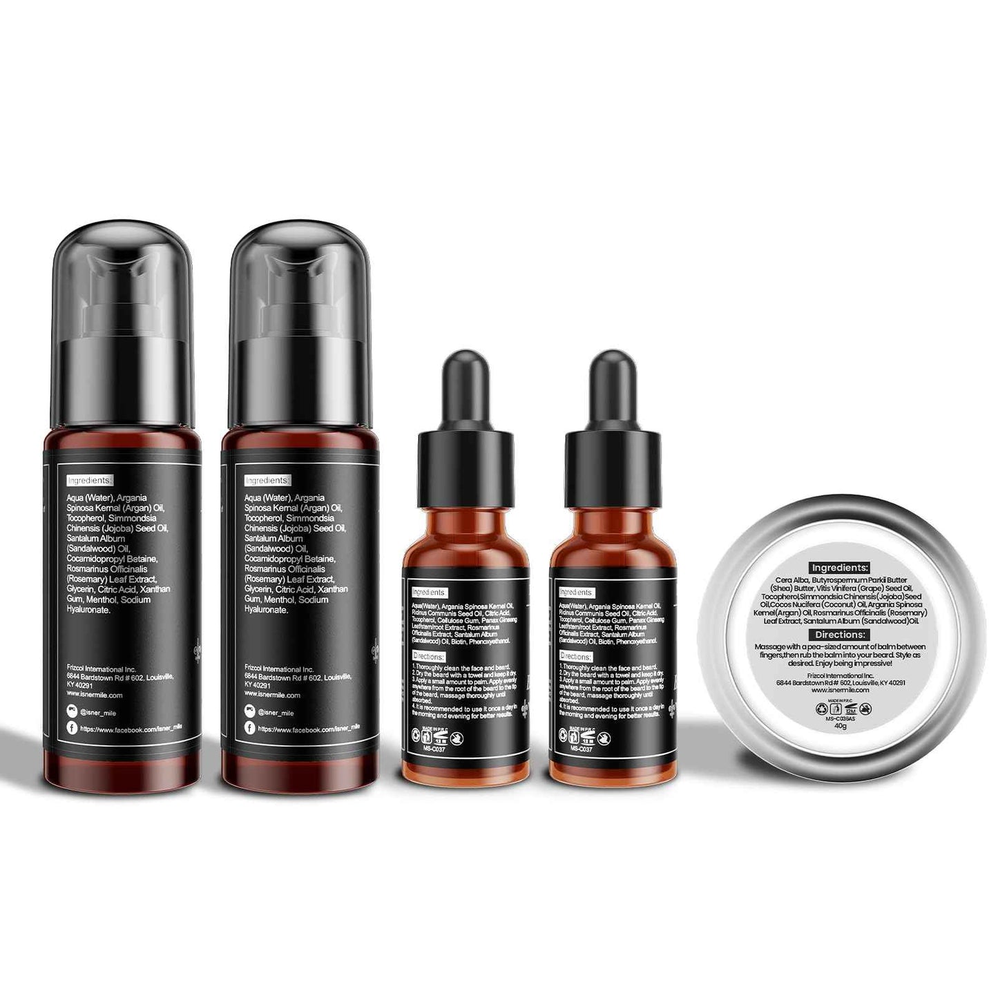 Comfy Mate Beard Kit for Men Grooming and Care: with Beard Shampoo & Conditioner Oil and Balm Brush Comb Scissors, Father's Day - Christmas - Birthday Gifts for Men Stocking Stuffers for Him Husband