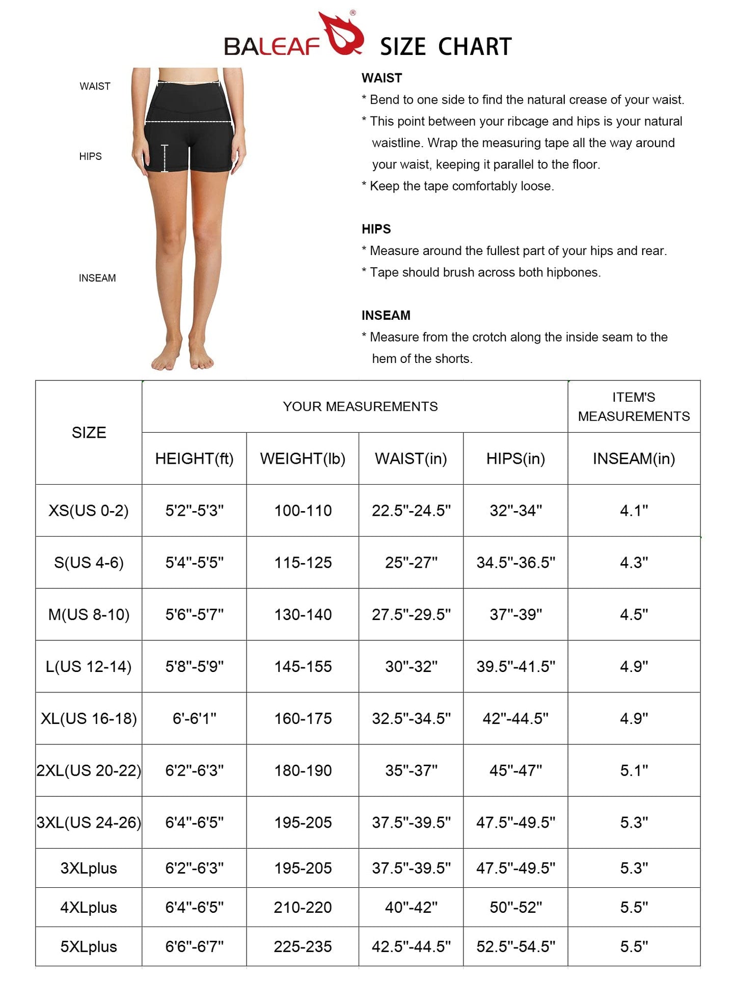 BALEAF Biker Shorts Women Yoga Gym Workout Spandex Running Volleyball Tummy Control Compression Shorts with Pockets 5" Charcoal XS