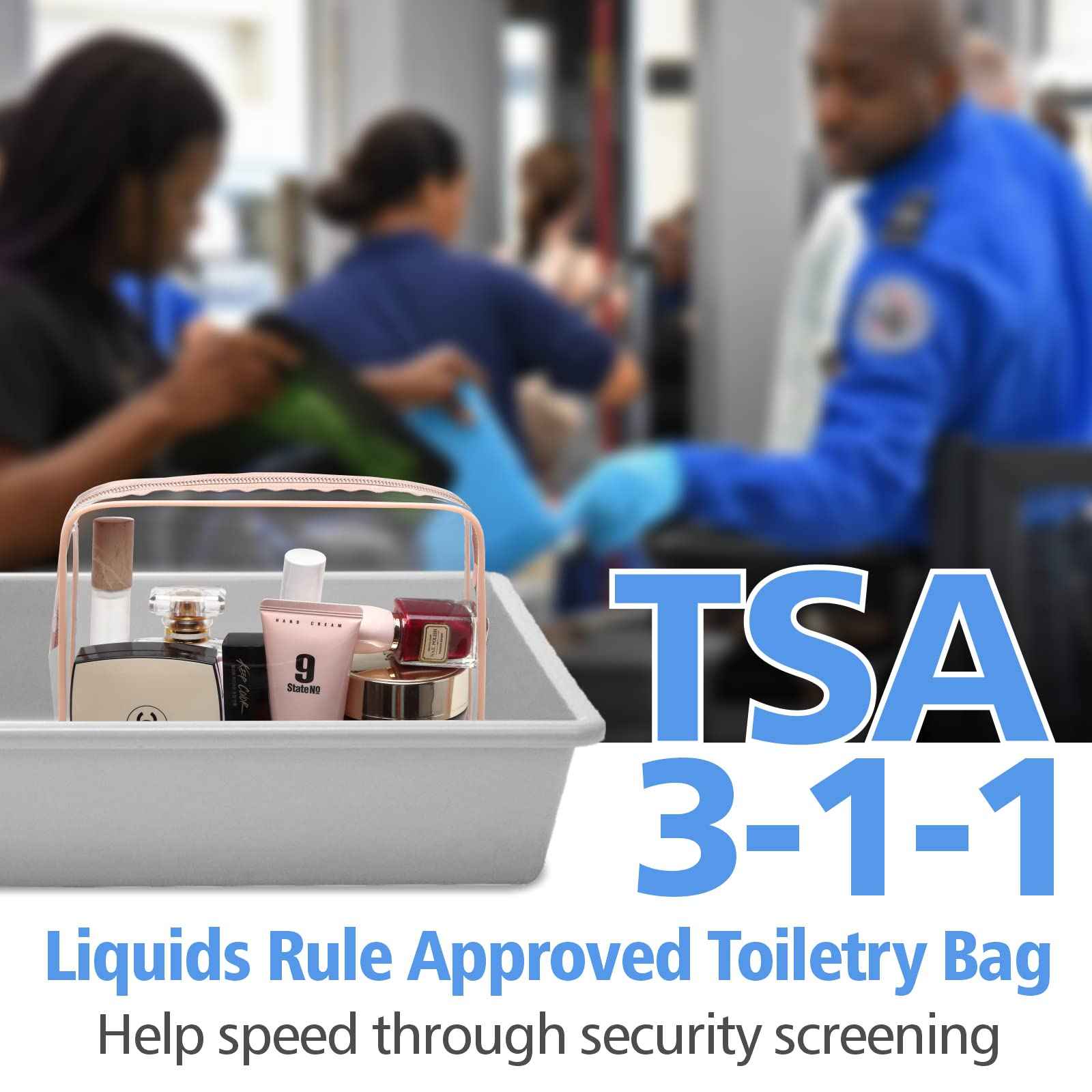 PACKISM Lace TSA Approved Toiletry Bags, 2 Style for Bundle Sale