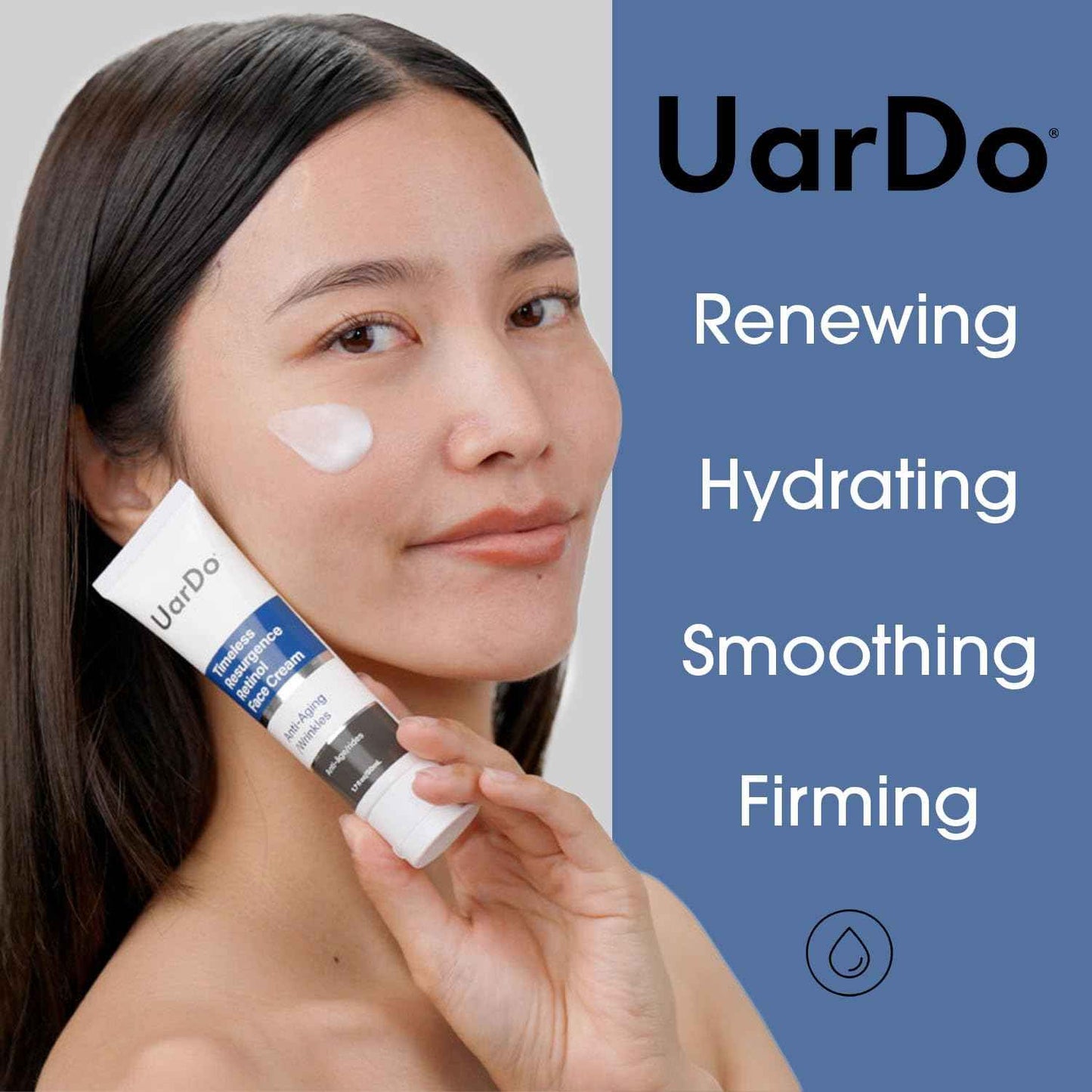 Uardo Timeless Resurgence Retinol Face Serum 1.7 Fl Oz/ 50ml - usn114 | For All Skin Types | Helps with Fine Lines, Wrinkles, & Uneven Skin | For Women and Men