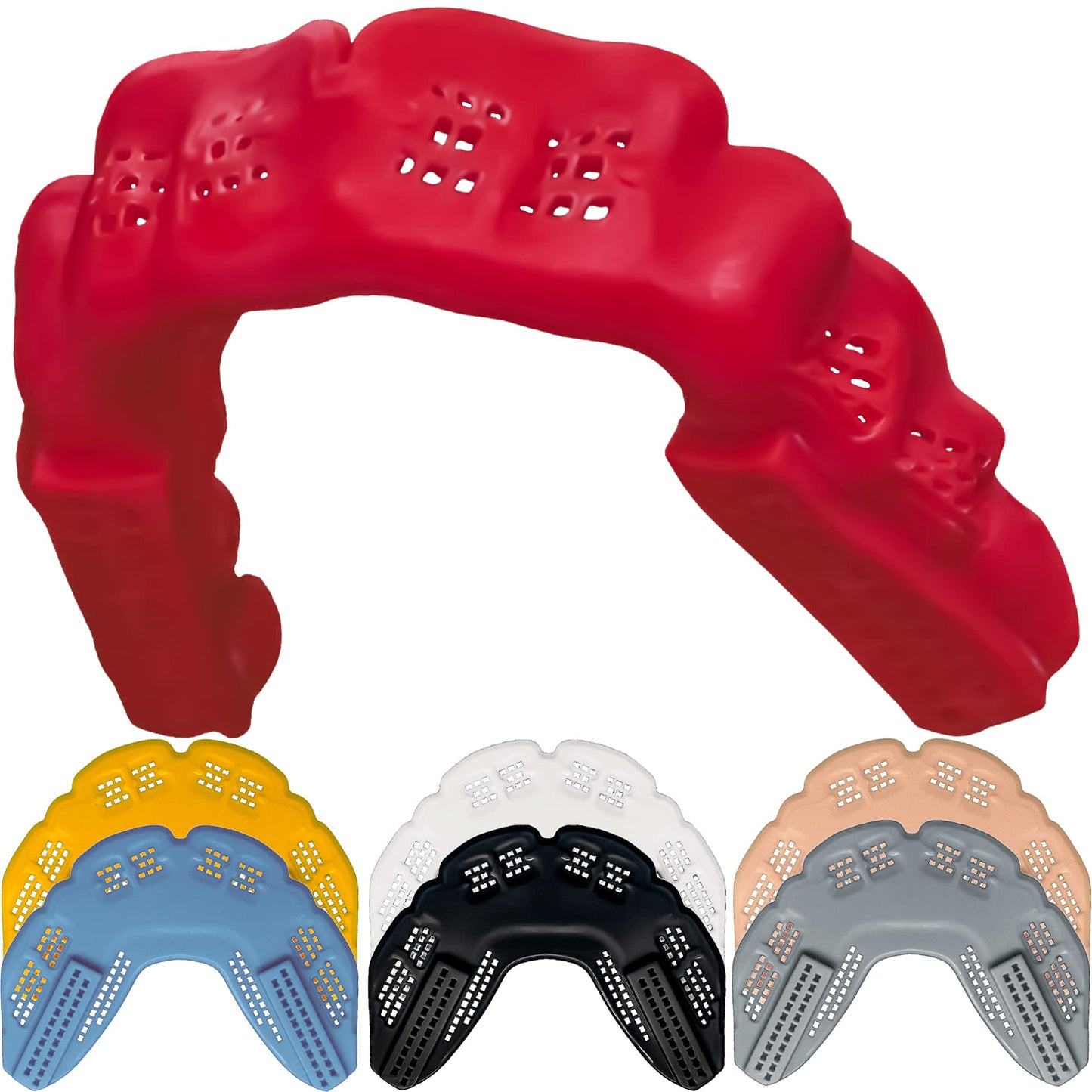 Bulletproof: World’s Thinnest & Most Breathable Mouth Guard is 3X Stronger! BJJ Flag Football Basketball Hockey Lacrosse Rugby Wrestling MMA Boxing Mouthguard Sports Braces Grinding Teeth Adult Youth