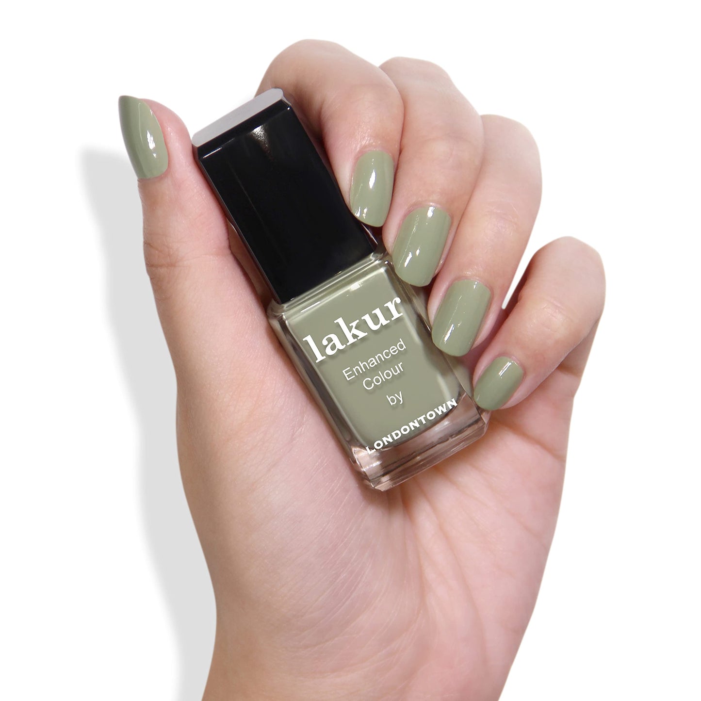 LONDONTOWN LAKUR Nail Polish, Nail Lacquer, Sedona, Jade Green, 0.4 fl. oz.