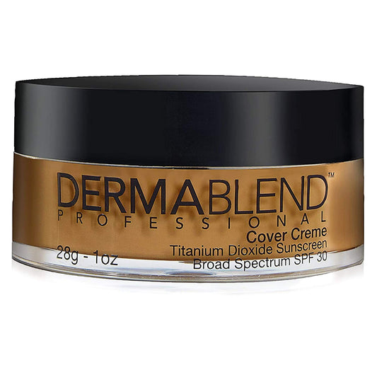 Dermablend Cover Creme High Coverage Foundation with SPF 30, 60N Café Brown, 1 Oz.