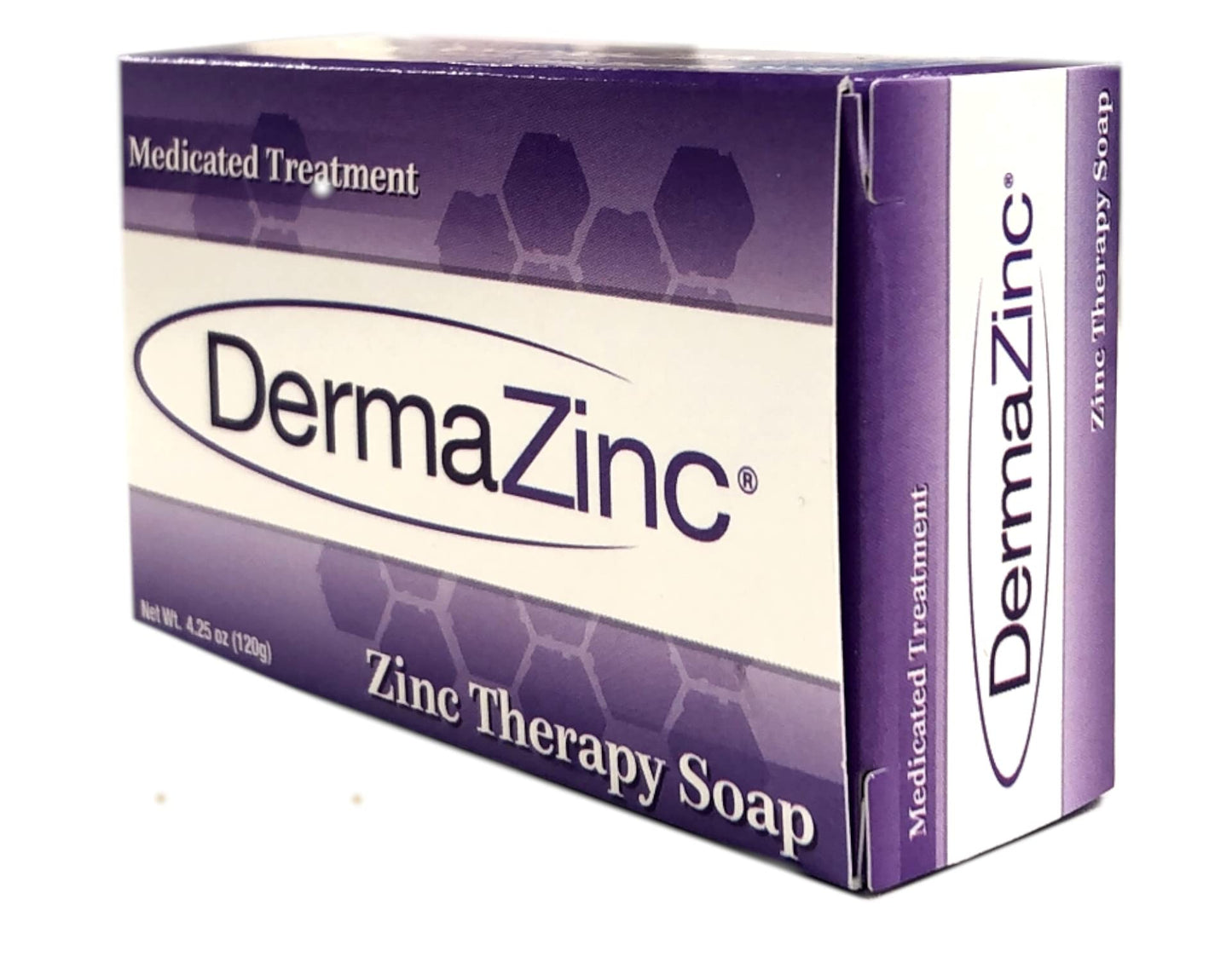 DermaZinc Zinc Therapy Medicated Treatment Bar Soap - 3 Pack New Larger Size Bars