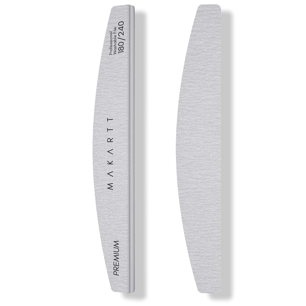 Makartt Nail File: 100/180 Grit Emery Boards for Nails, 10 Pcs Zebra Doubled Sides Coarse Fingernail Filer for Acrylic and Extension Gel Removal Manicure Kit Salon Home Use