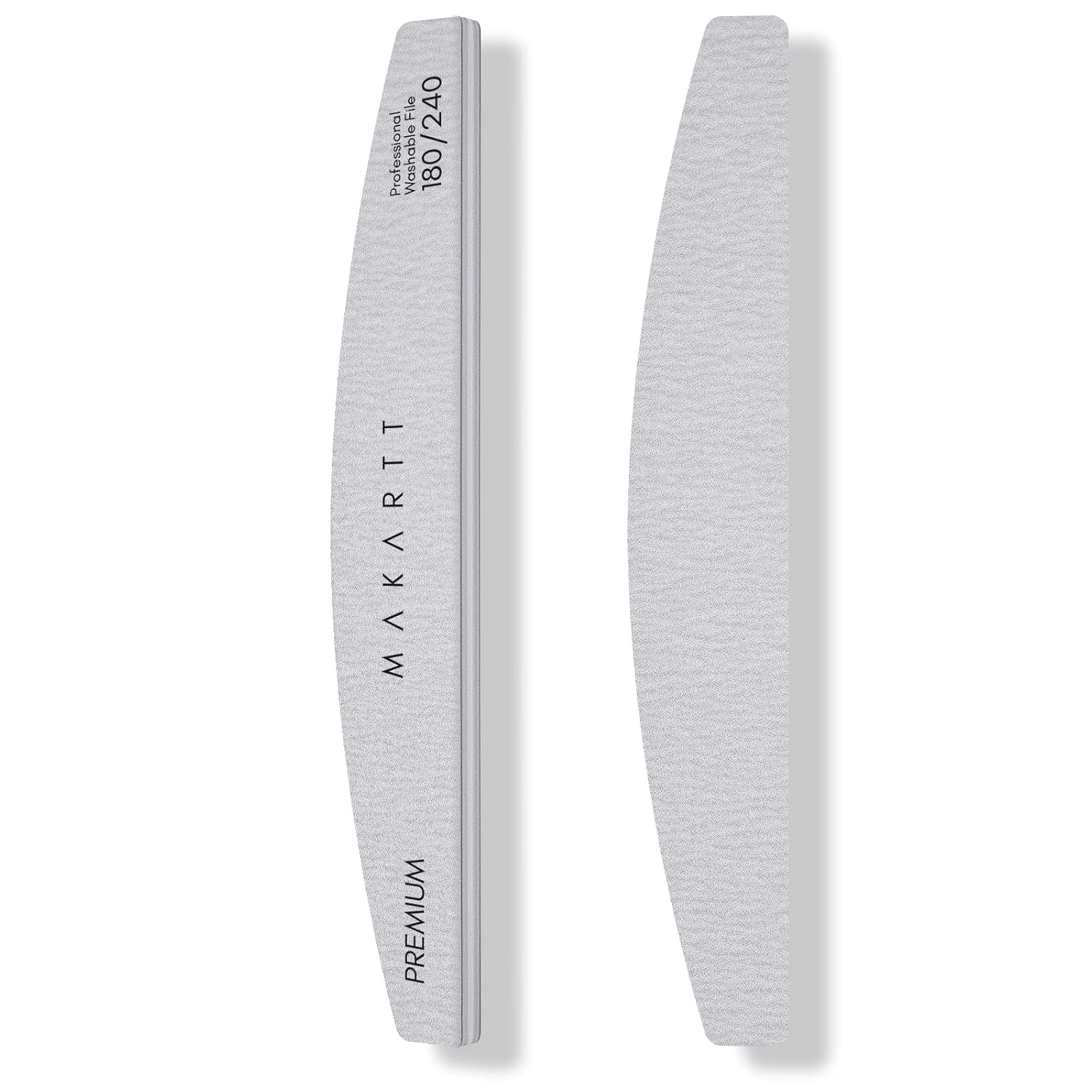 Makartt Nail File: 100/180 Grit Emery Boards for Nails, 10 Pcs Zebra Doubled Sides Coarse Fingernail Filer for Acrylic and Extension Gel Removal Manicure Kit Salon Home Use