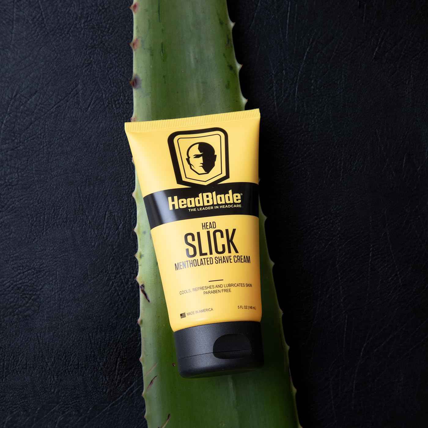 HeadBlade HeadSlick Men's Head & Skull Shaving Cream | No more Nick, Cuts, or Razor Burns | 5 oz (3 Pack)