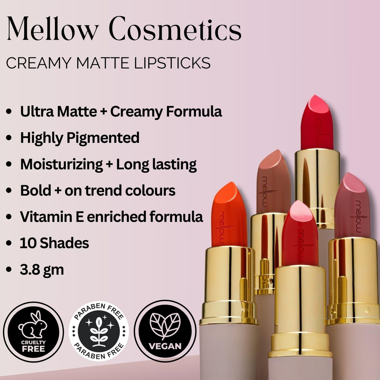 Mellow Cosmetics - Creamy Matte Lipstick