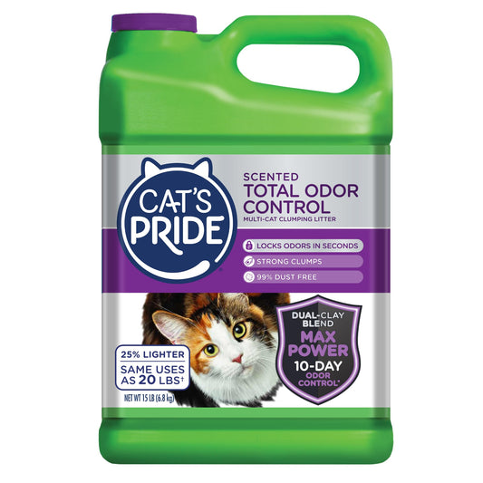 Cat's Pride Fresh and Light Multi-Cat Premium Clumping Litter Jug, 15-Pound (C47115C40)