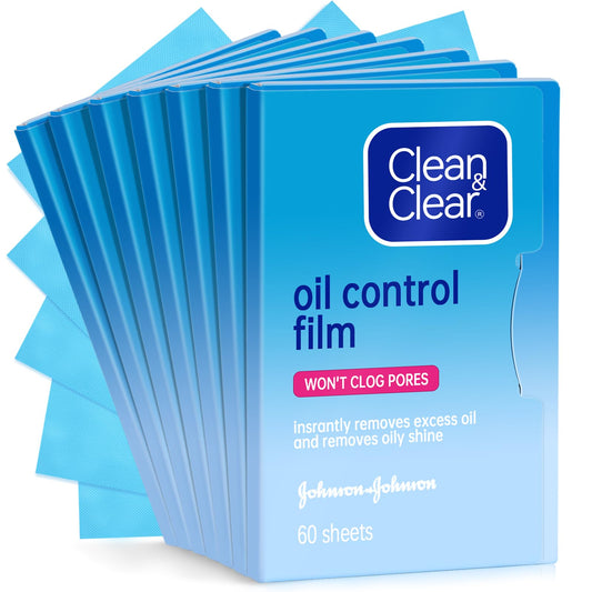 Oil Control Film From China Replacment for Clean&Clear Oil Absorbing Sheets,420Sheets/7pk Oil Blotting Sheets for Face,9%Larger Makeup Friendly High-performance Handy Face Blotting Paper for Oily Skin