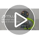 SIMUSI Grey & Black Universal Weed Eater Head with 12 Trimmer Lines, Easy Load Replacement for Echo, Ego, Dewalt, Stihl, Husqvarna