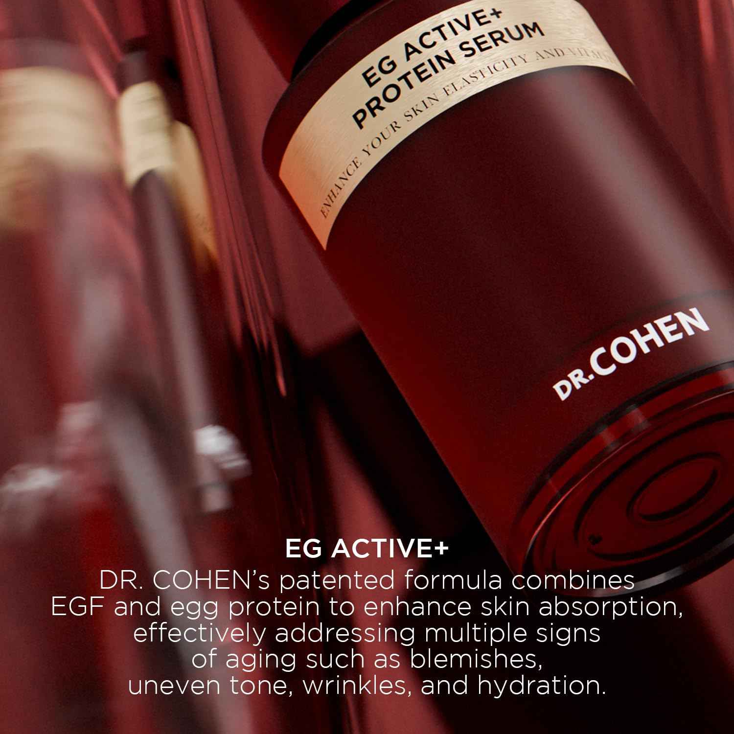 EG ACTIVE Serum Nano EGF & Egg Protein Infused Hydrating, Smoothing Facial Serum 1.01 fl oz Made in Korea