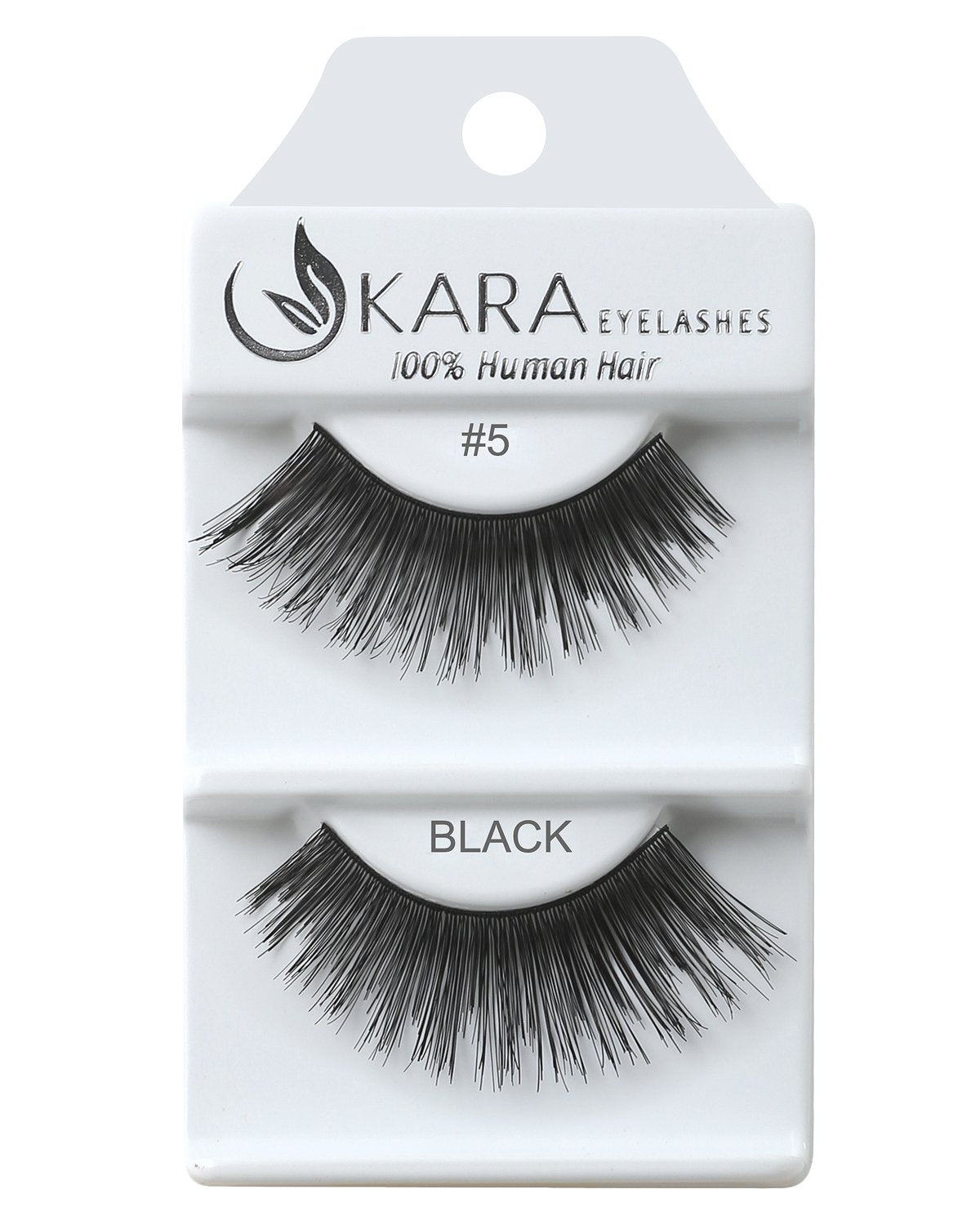 Kara Beauty Human Hair Eyelashes - 600 (Pack of 12) by Kara Beauty