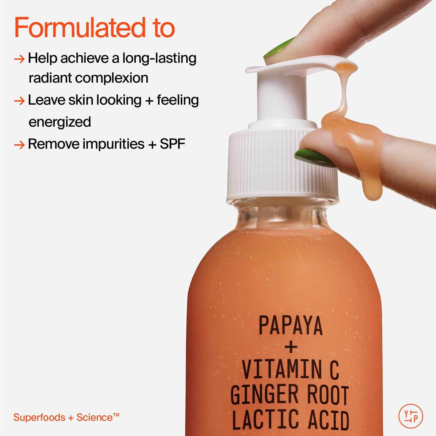Youth To The People Superfruit Facial Cleanser Full Size - Papaya + Vitamin C Exfoliating Face Wash, Cellular Skin Renewal with AHA + BHA, Evens Skin Tone & Texture for Soft + Radiant Skin - 5 fl oz