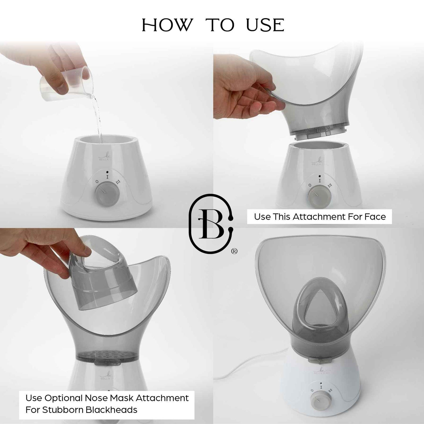 Bella Ciao 11-Piece Facial Steamer Set – Portable Face Steamer for Deep Cleaning, Hydration & Pore Care – Skincare Beauty Tool Kit for Women & Teens – Spa Gift for Home, Travel & Self-Care Routine