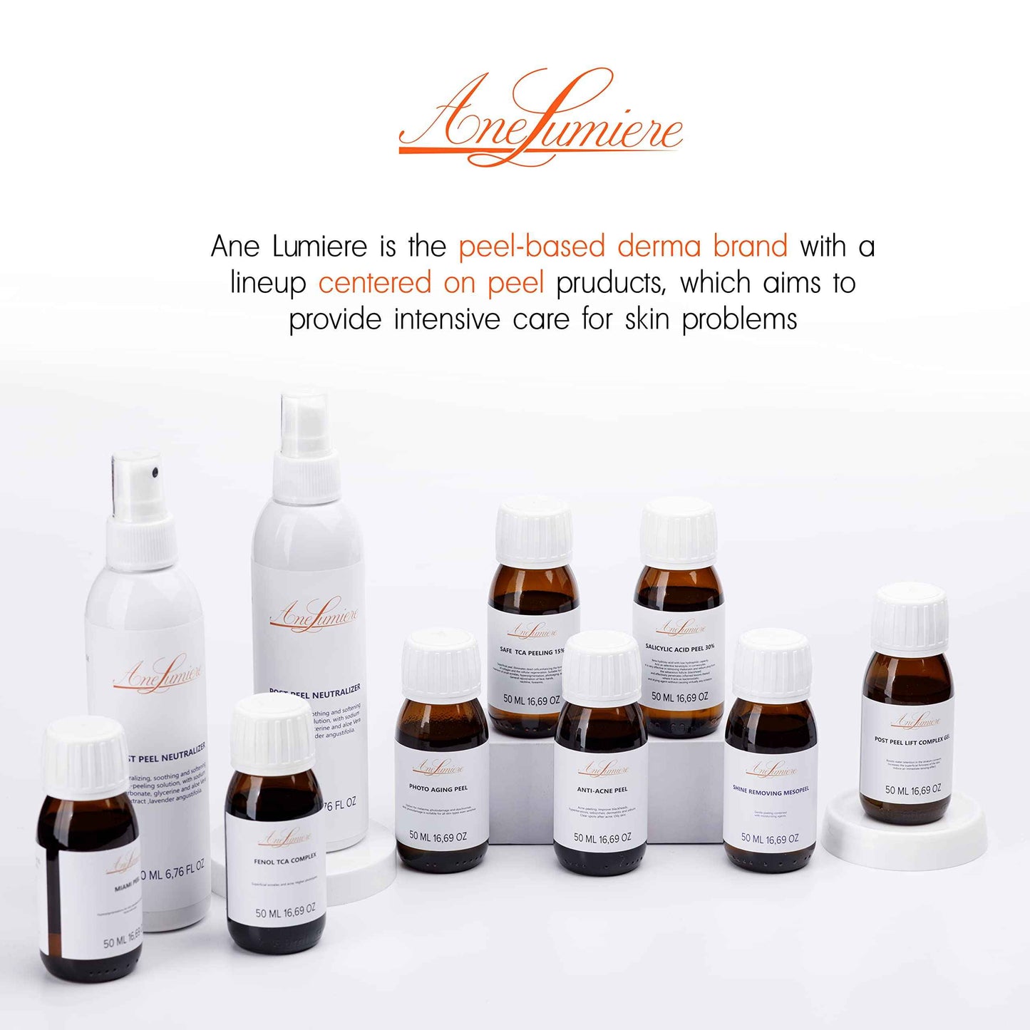 Ane Lumiere Anti Acne Chemical Peel Kit Acid Peeling For Face 1.69oz BHA Acne Treatment for face skin peel