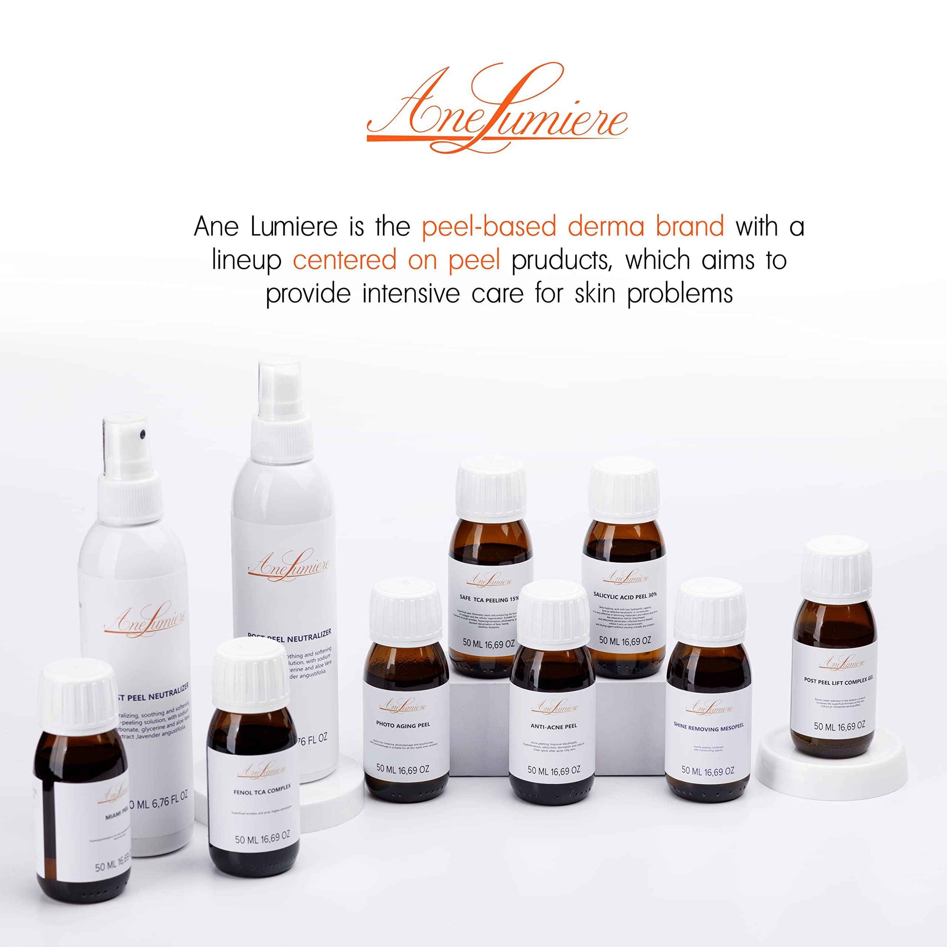 Ane Lumiere Anti Acne Chemical Peel Kit Acid Peeling For Face 1.69oz BHA Acne Treatment for face skin peel