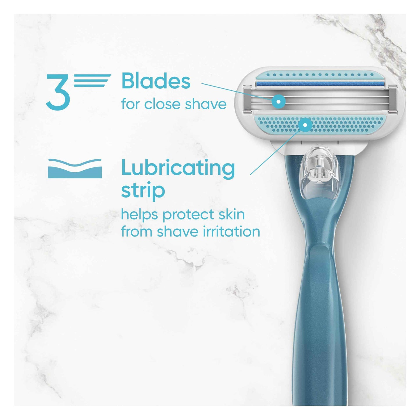 Gillette Venus Smooth Womens Razor Blade Refills, 8 Count, Lubracated to Protect the Skin from Irritation