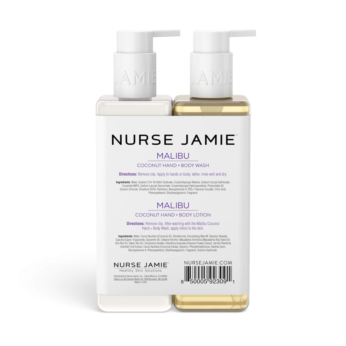 Nurse Jamie Malibu Coconut Hand + Body Duo, 16 fl. oz