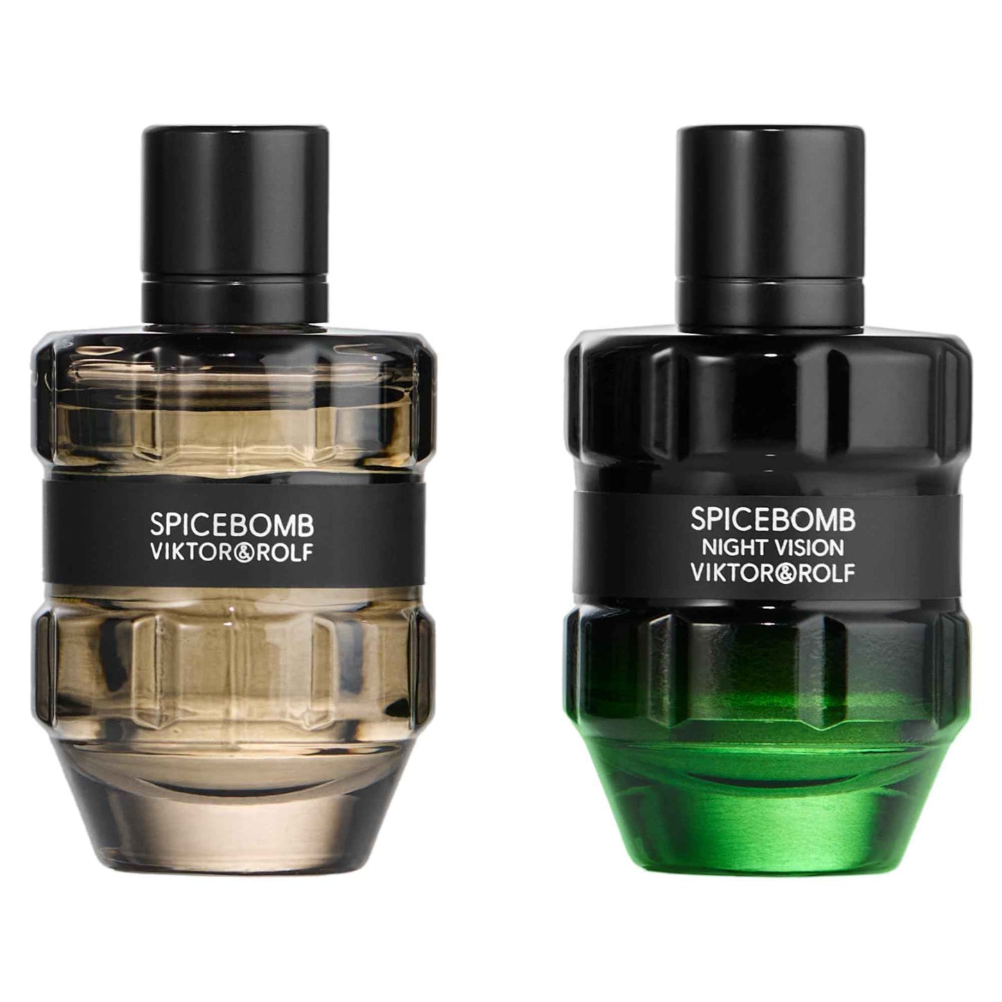 Viktor&Rolf - Spicebomb Men's Cologne Travel Size Set ($50 Value) - Spicebomb Eau de Toilette & Nightvision Eau de Toilette - 0.2 Fl Oz Each Mini Size