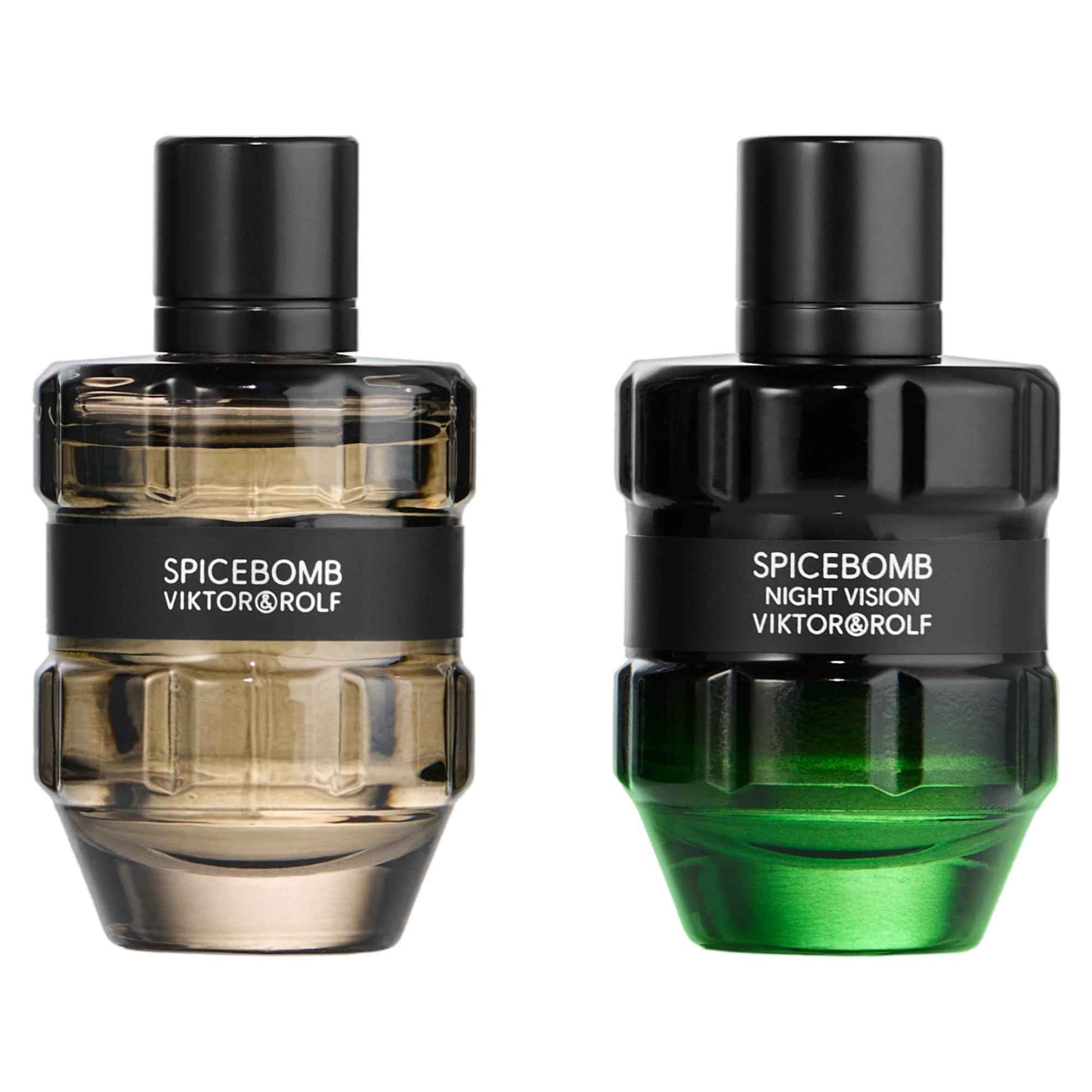 Viktor&Rolf - Spicebomb Men's Cologne Travel Size Set ($50 Value) - Spicebomb Eau de Toilette & Nightvision Eau de Toilette - 0.2 Fl Oz Each Mini Size