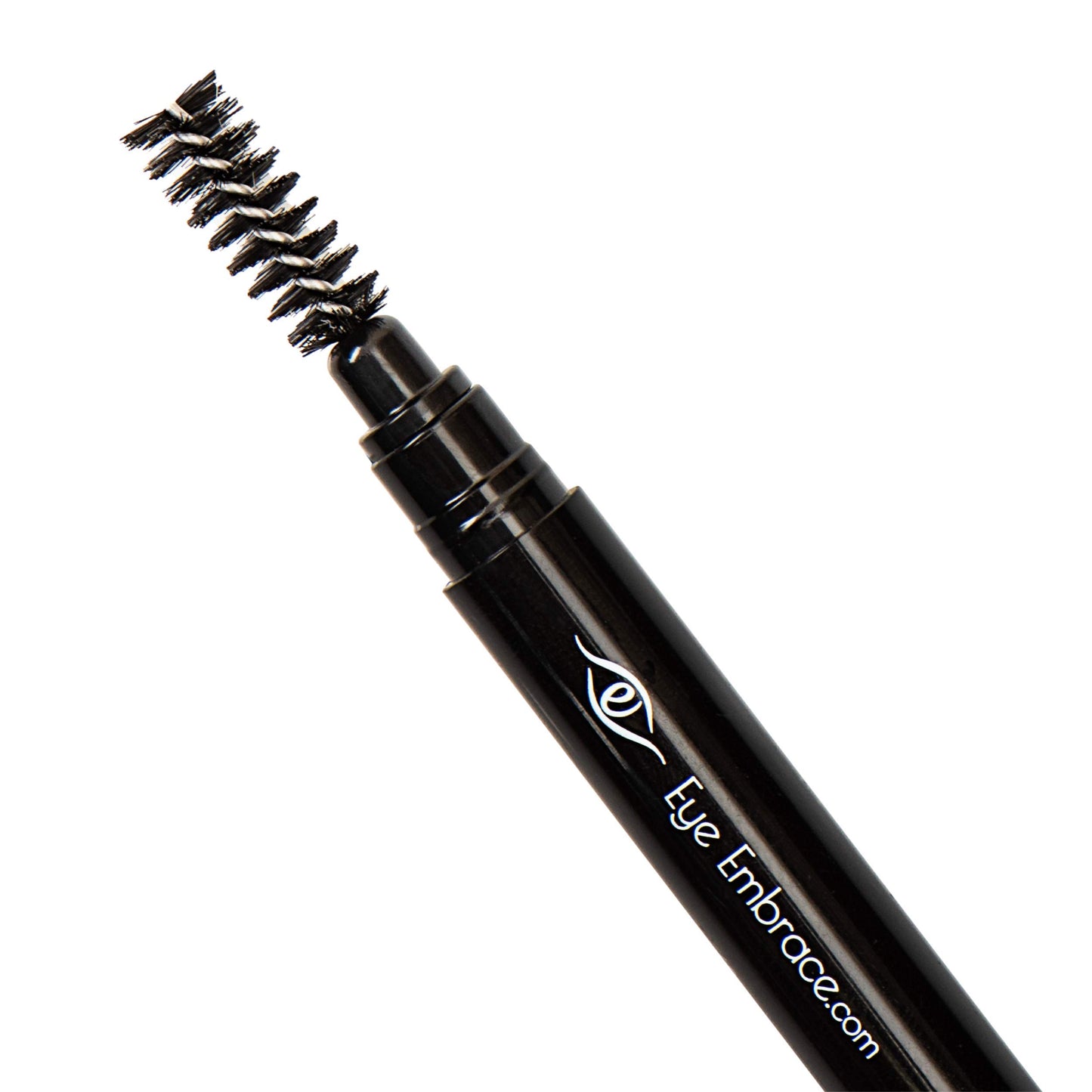 Eye Embrace Flora: Dark Brown-Gray Eyebrow Pencil – Waterproof, Double-Ended Automatic Angled Tip & Spoolie Brush, Cruelty-Free