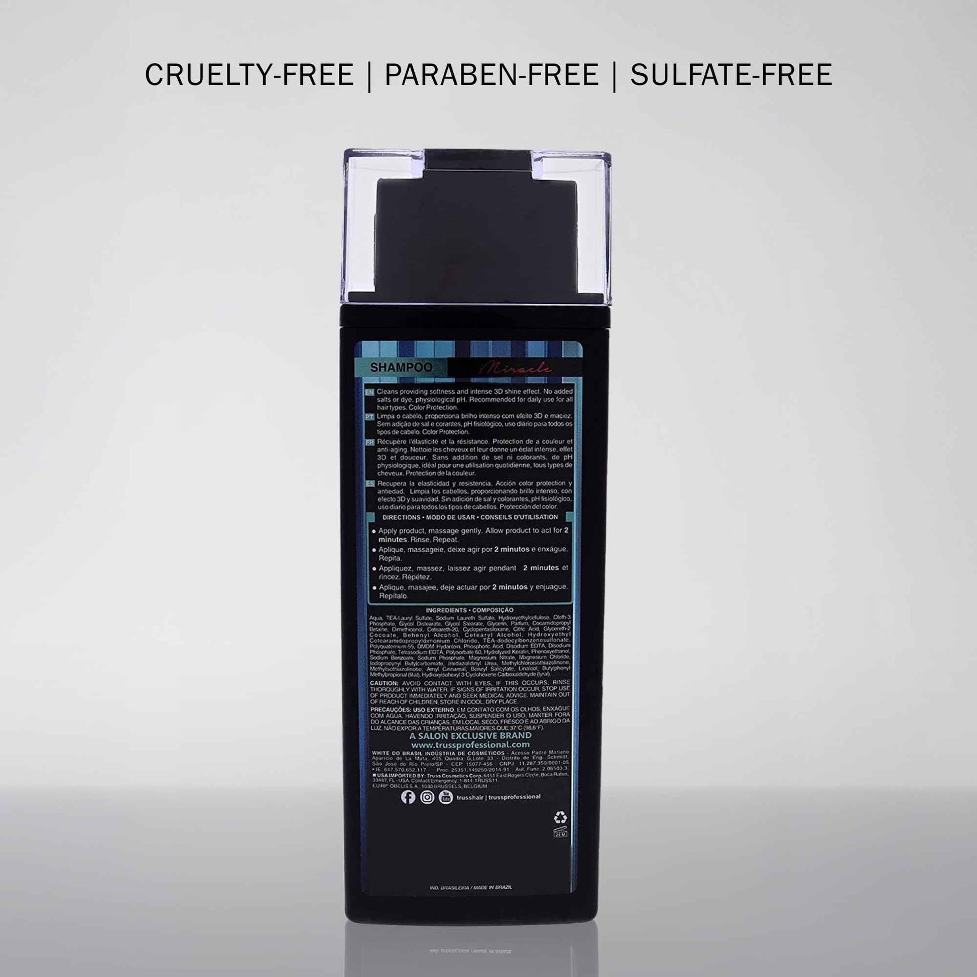 TRUSS Miracle Hair Shampoo - Anti-Aging & Color Protection Hair Shampoo for Women & Men - Formulated with Keratin & Vitamin E to Help Restore Elasticity & Shine (10.14 oz)