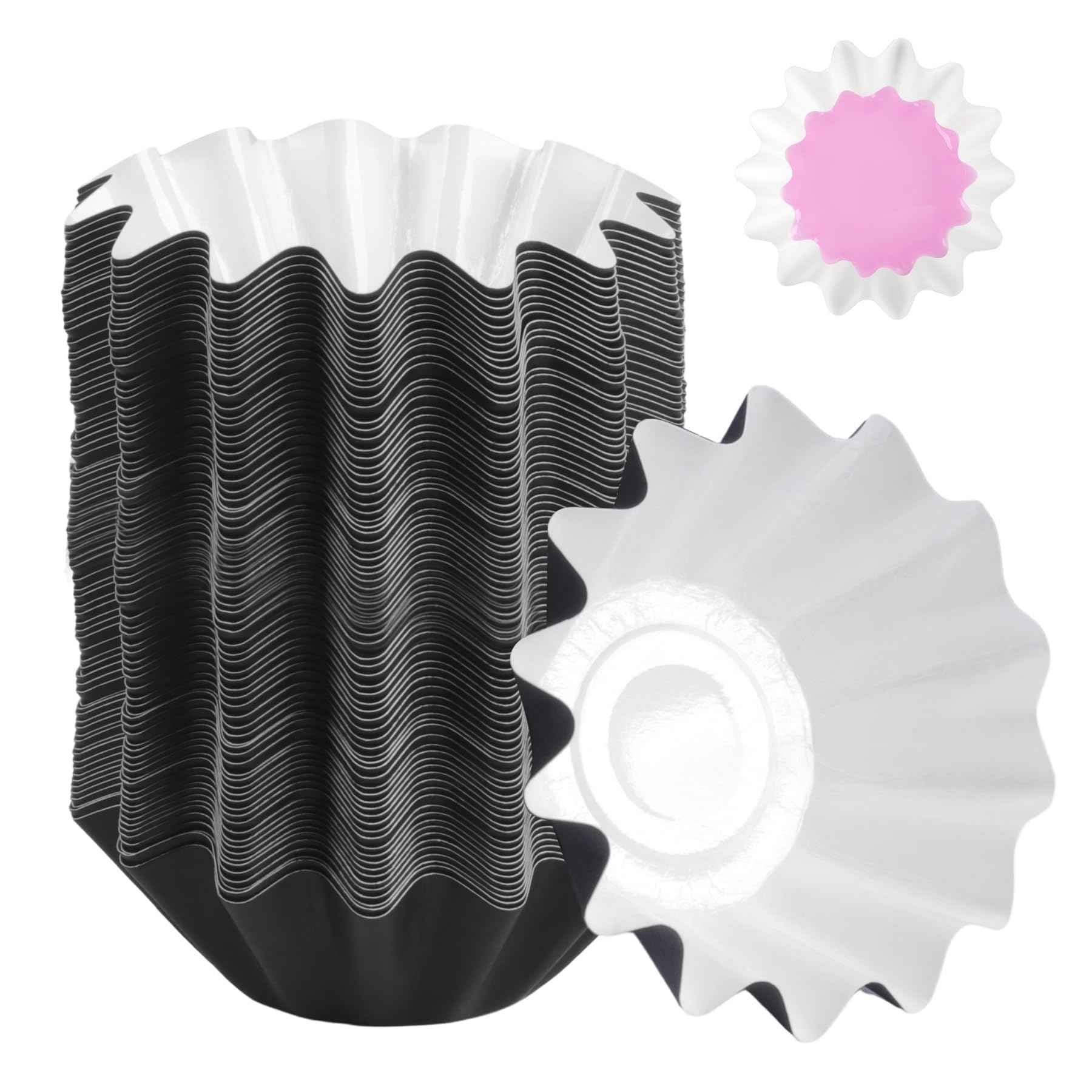 Mocalaca 60Pcs Wax Warmer Melt Liners, Candle Scented Wax Strong Scent Warmer Liners, Reusable Leakproof Cups for Candle Warmer, Wax Warmer Plug in, Electric Wax Melt Warmer