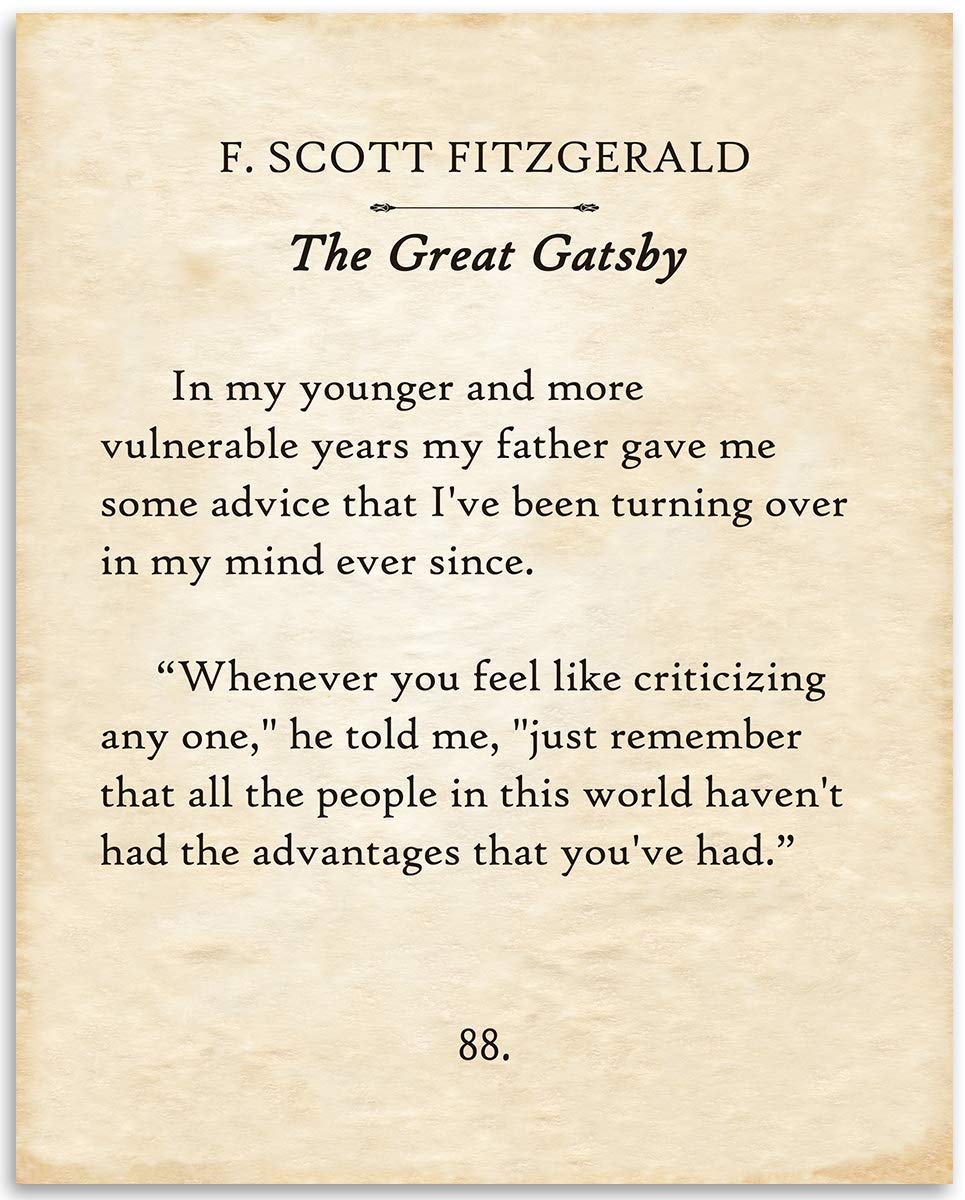 F. Scott Fitzgerald - In My Younger Years - 11x14 Unframed Typography Book Page Print - Great Gift for The Roaring Twenties and Tragic Love Story Enthusiasts Under $15?