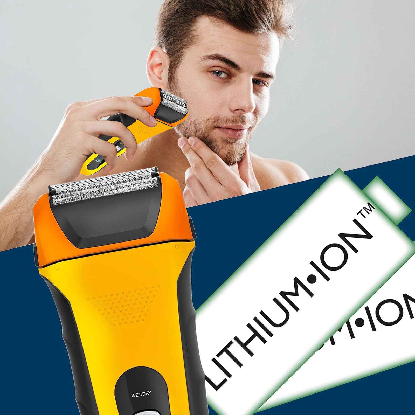 Shaver Replacement Foils, Cutters and Head, Compatible with All Wahl 7061 Series. Orange